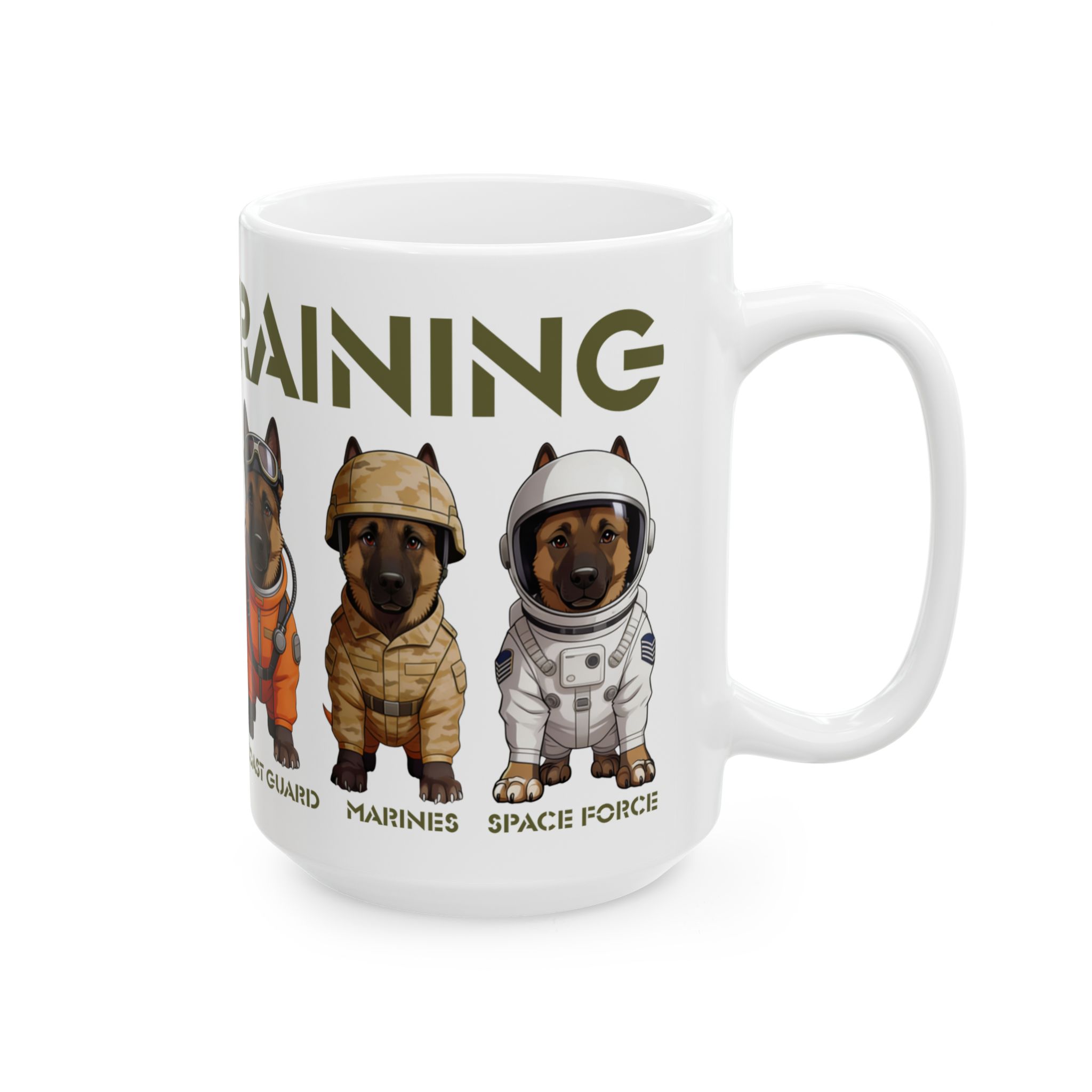 Military Working Dogs Ceramic Mug — K9s in Training Design (11oz & 15oz) - Image 8