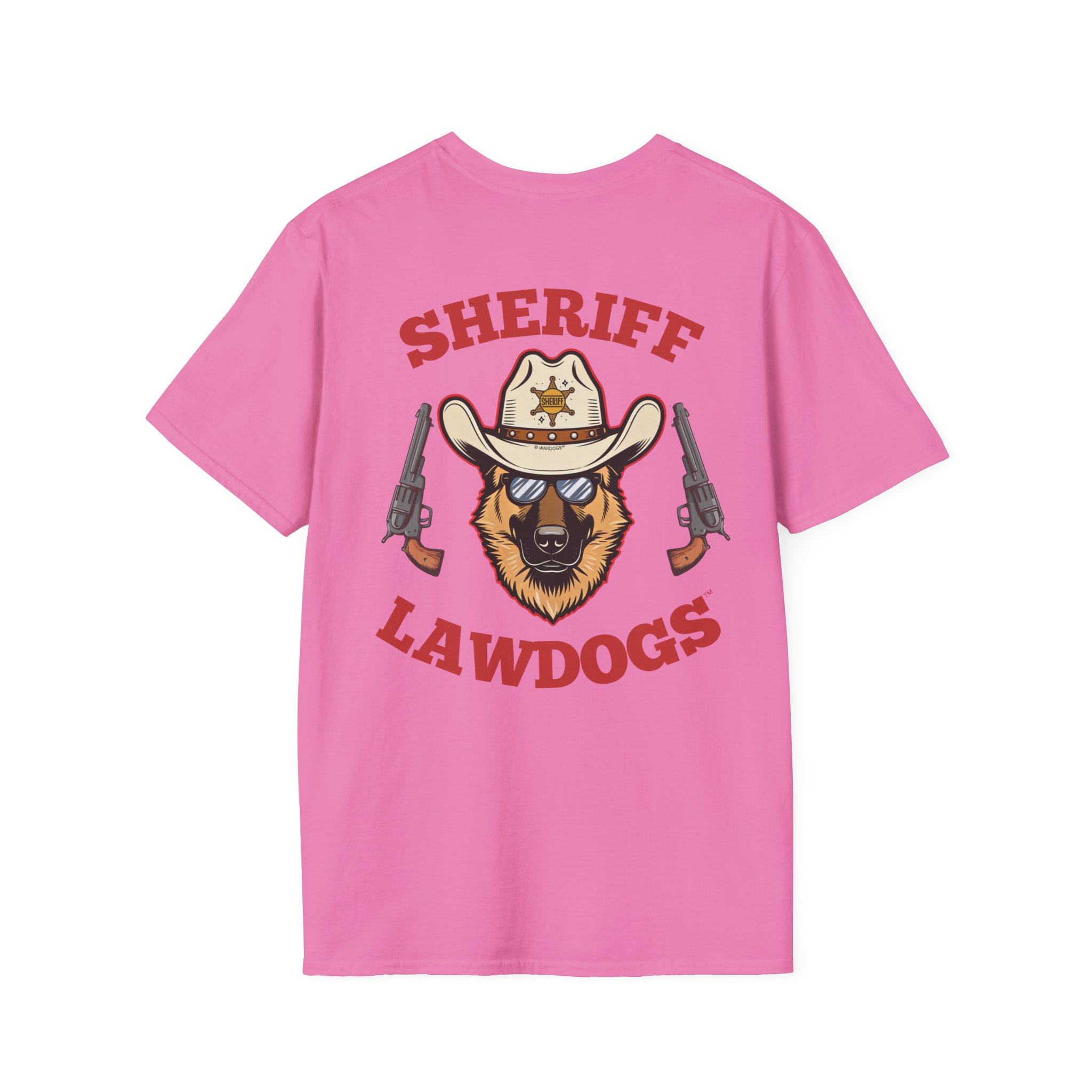 Sheriff Lawdogs T-Shirt — Cowboy Bear Badge Graphic Tee - Image 30
