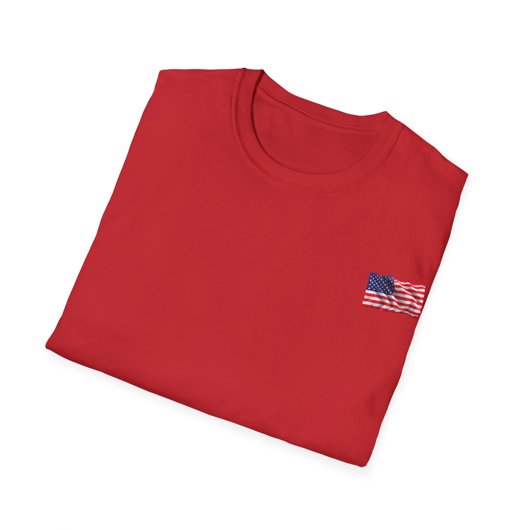 Veteran Space Force T-Shirt — "Land of the Free...Because of the Brave" USA Flag - Image 4