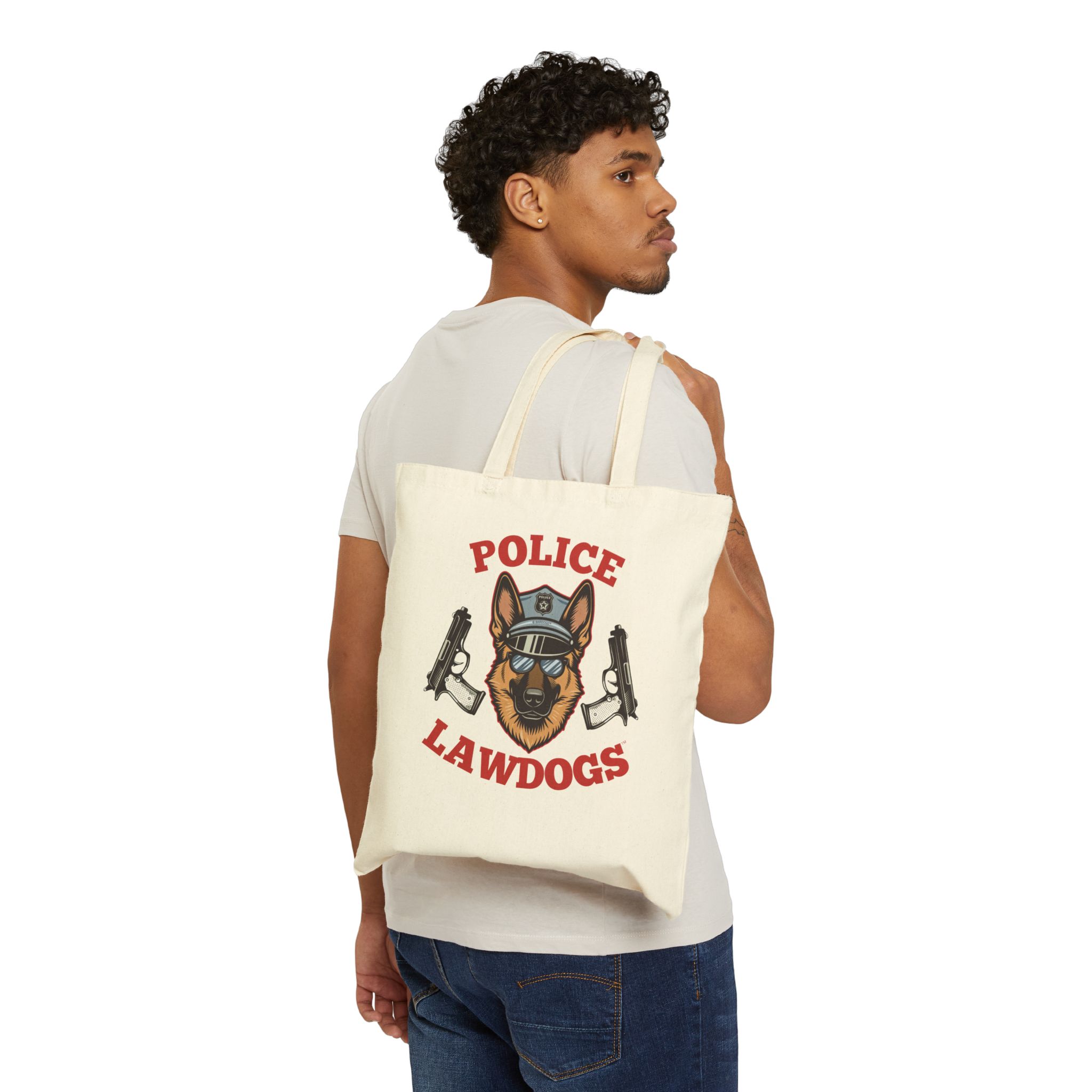 Police Lawdogs Tote Bag — K9 Officer Canvas Tote
