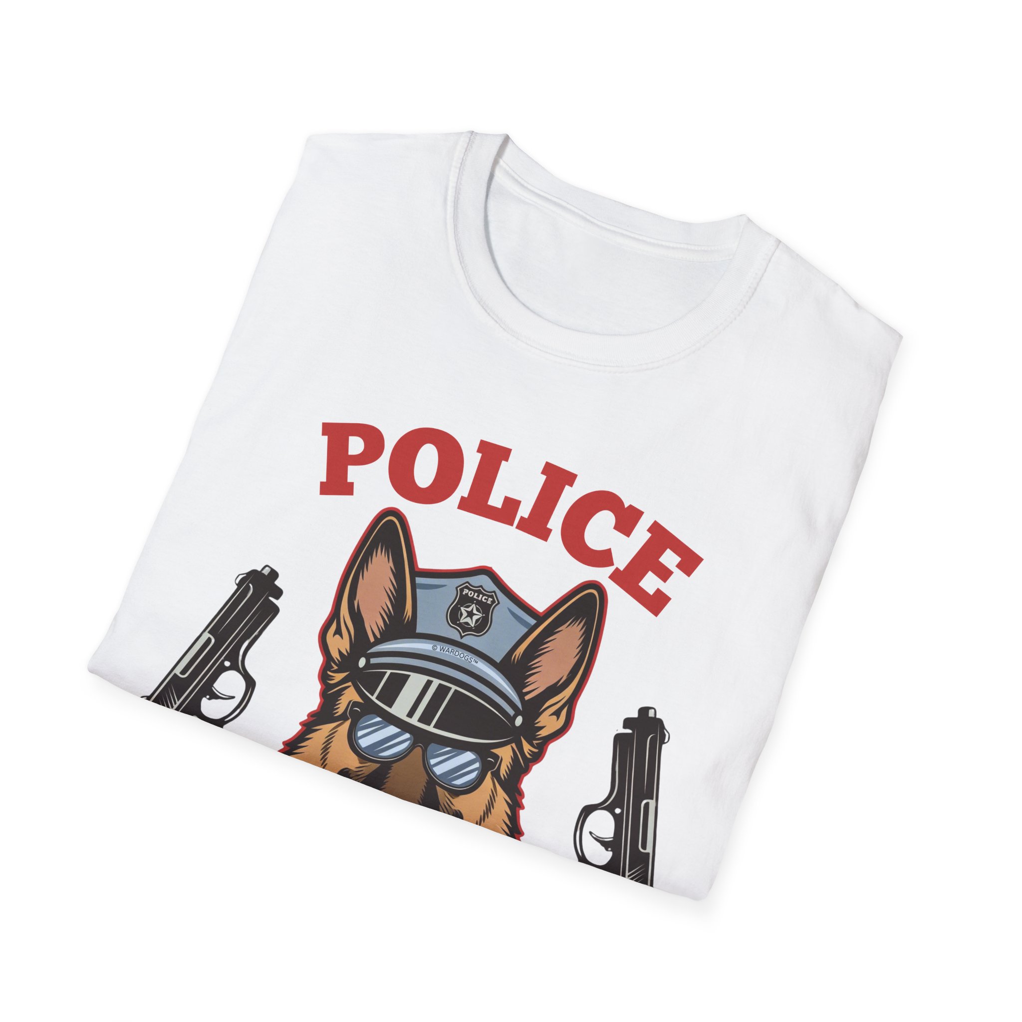 Police Lawdogs T-Shirt – K9 Handler German Shepherd Badge Tee - Image 4