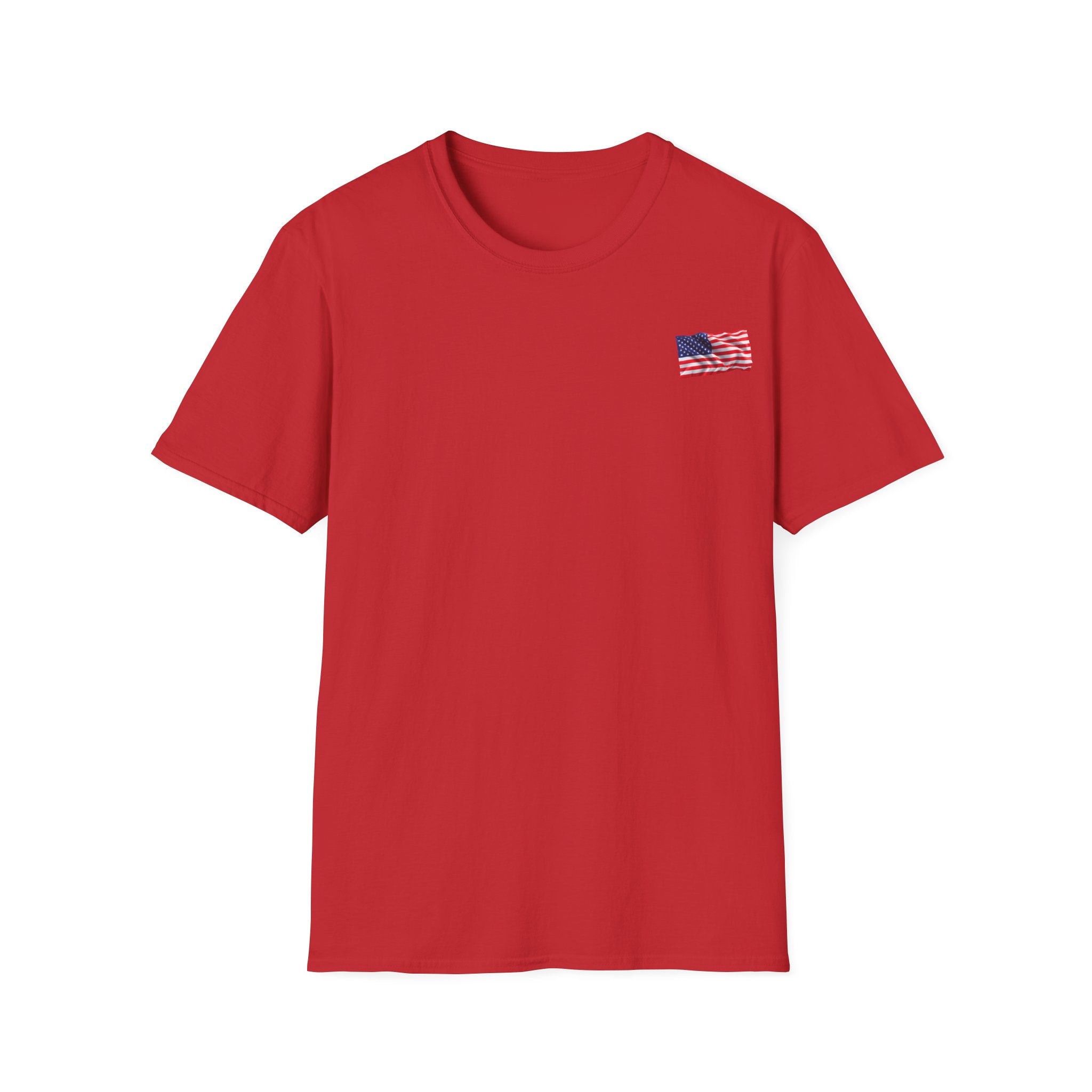 Veteran Space Force T-Shirt — "Land of the Free...Because of the Brave" USA Flag - Image 2