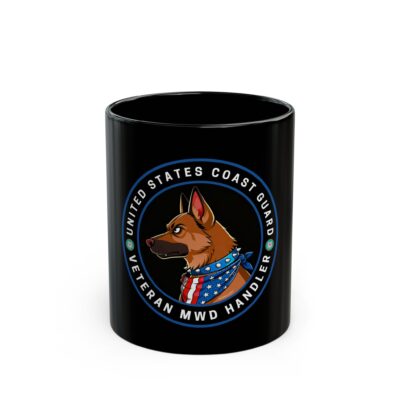 Veteran MWD Handler Mug — United States Coast Guard K9 Tribute (Black 11oz/15oz)