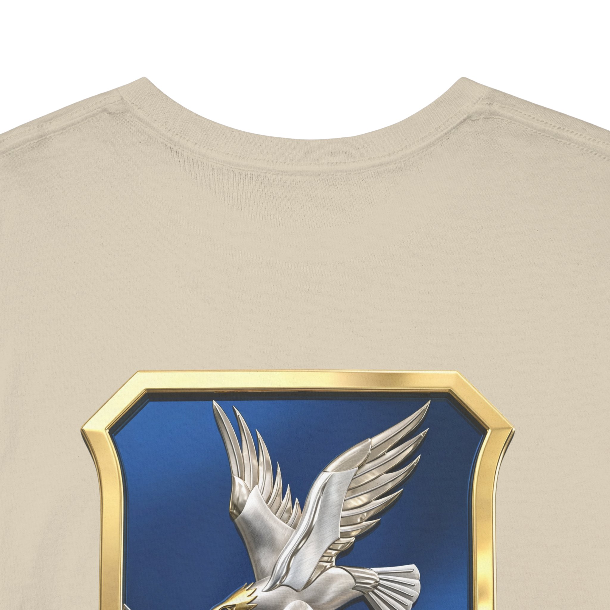 Military Crest T-Shirt — Defensor Fortis Emblem Back Print - Image 14