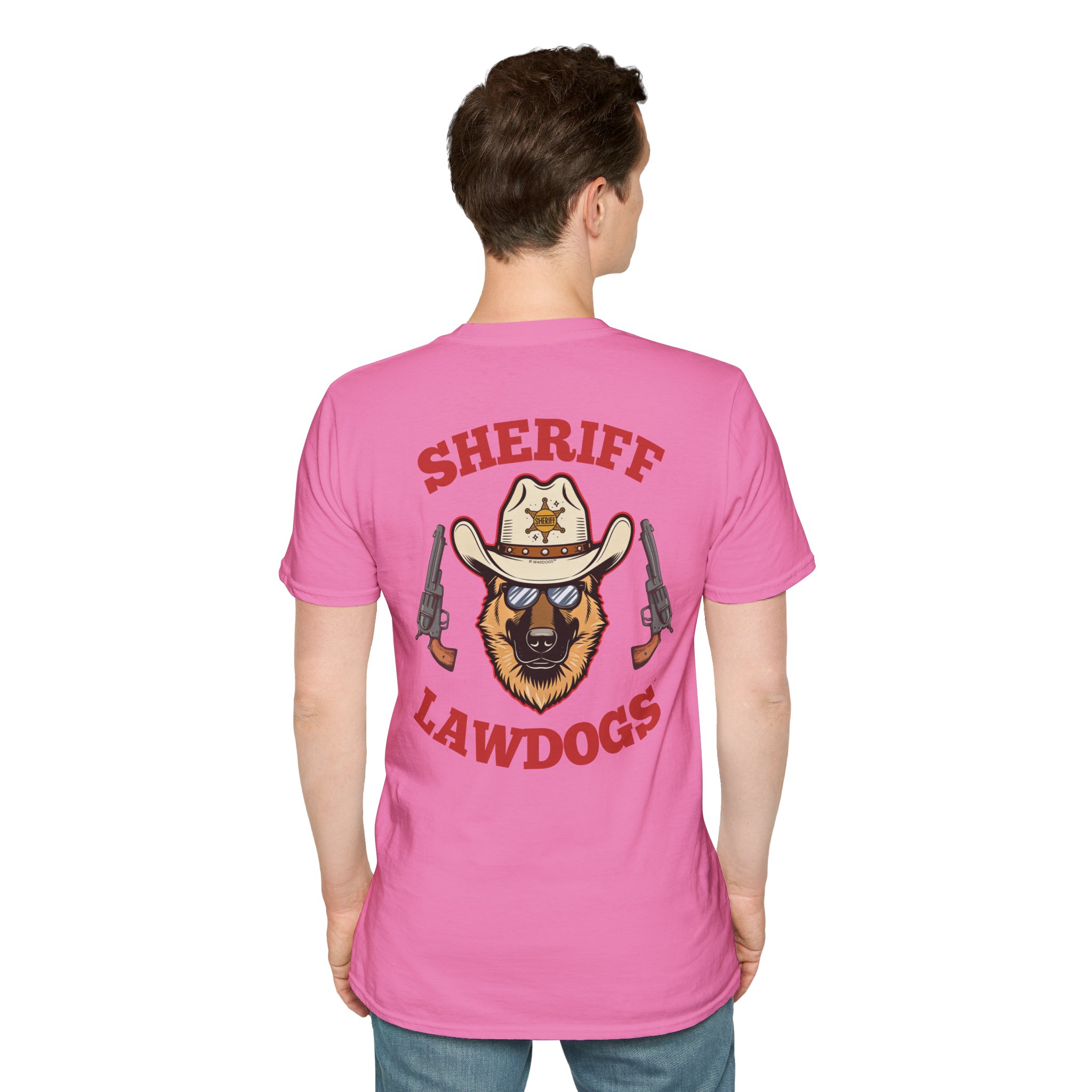 Sheriff Lawdogs T-Shirt — Cowboy Bear Badge Graphic Tee - Image 32
