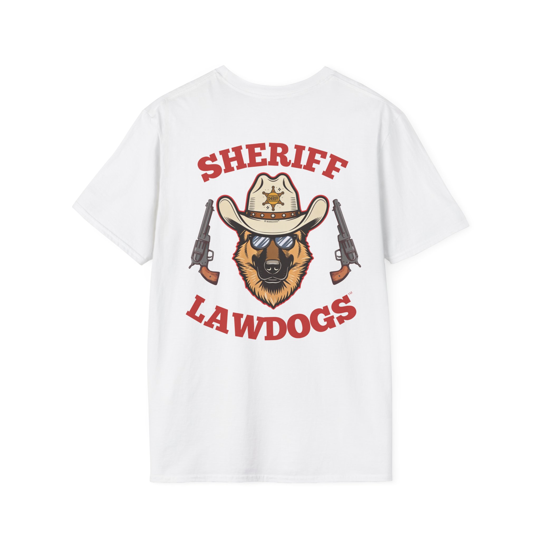Sheriff Lawdogs T-Shirt — Cowboy Bear Badge Graphic Tee - Image 6