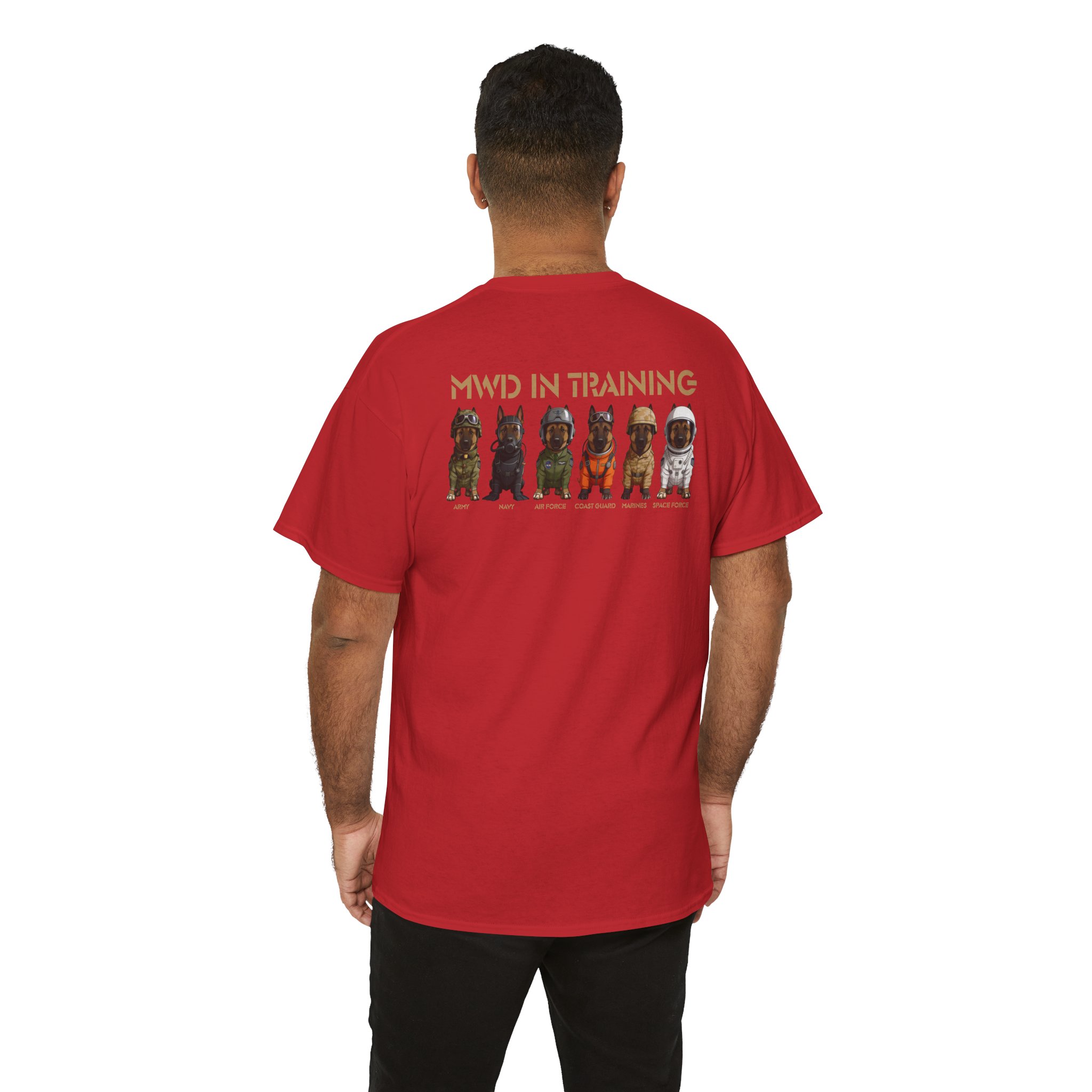 MWD In Training Tee — Military Working Dog Puppy Lineup T‑Shirt - Image 40