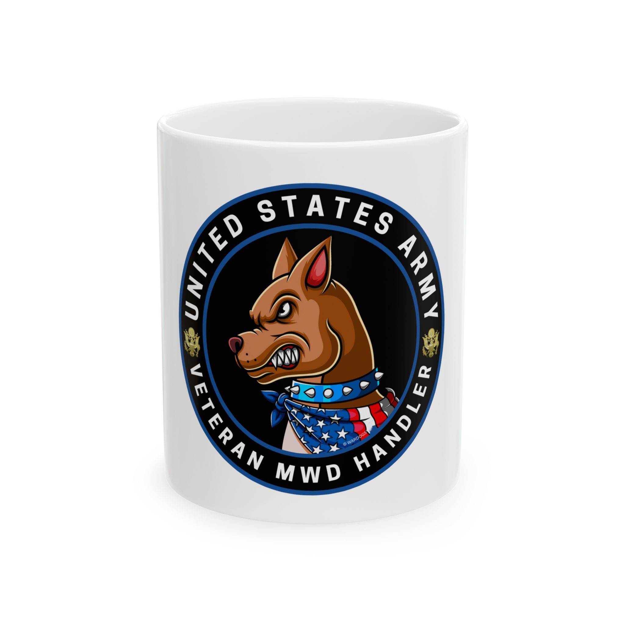 Veteran MWD Handler Ceramic Mug — United States Army K9 Tribute (11oz/15oz)