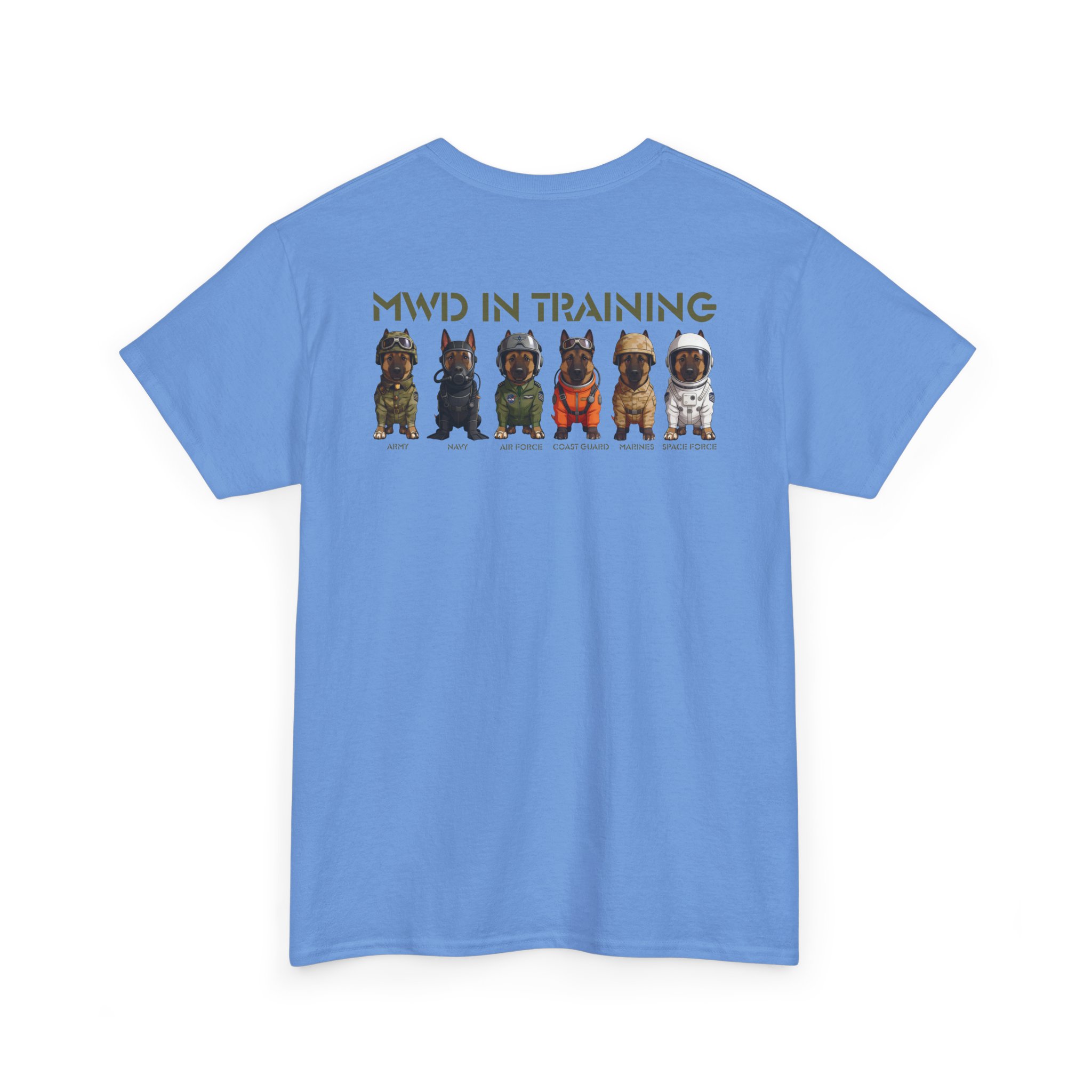 MWD In Training Tee — Military Working Dog Puppy Lineup T‑Shirt - Image 18