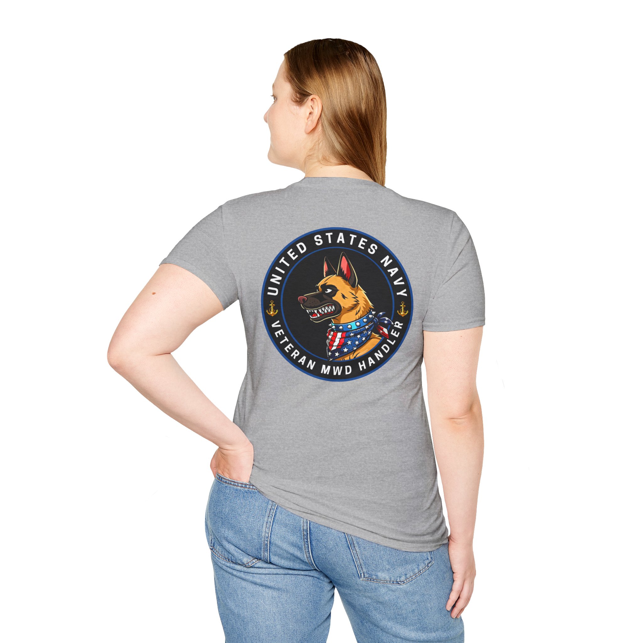 U. S. Navy Veteran MWD Handler T-Shirt - Image 4
