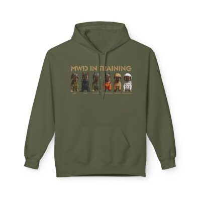 MWD in Training Hoodie — Military Working Dog Puppy Squad Sweatshirt