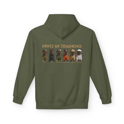 MWD in Training Hoodie — Military Working Dog Puppy Squad Sweatshirt