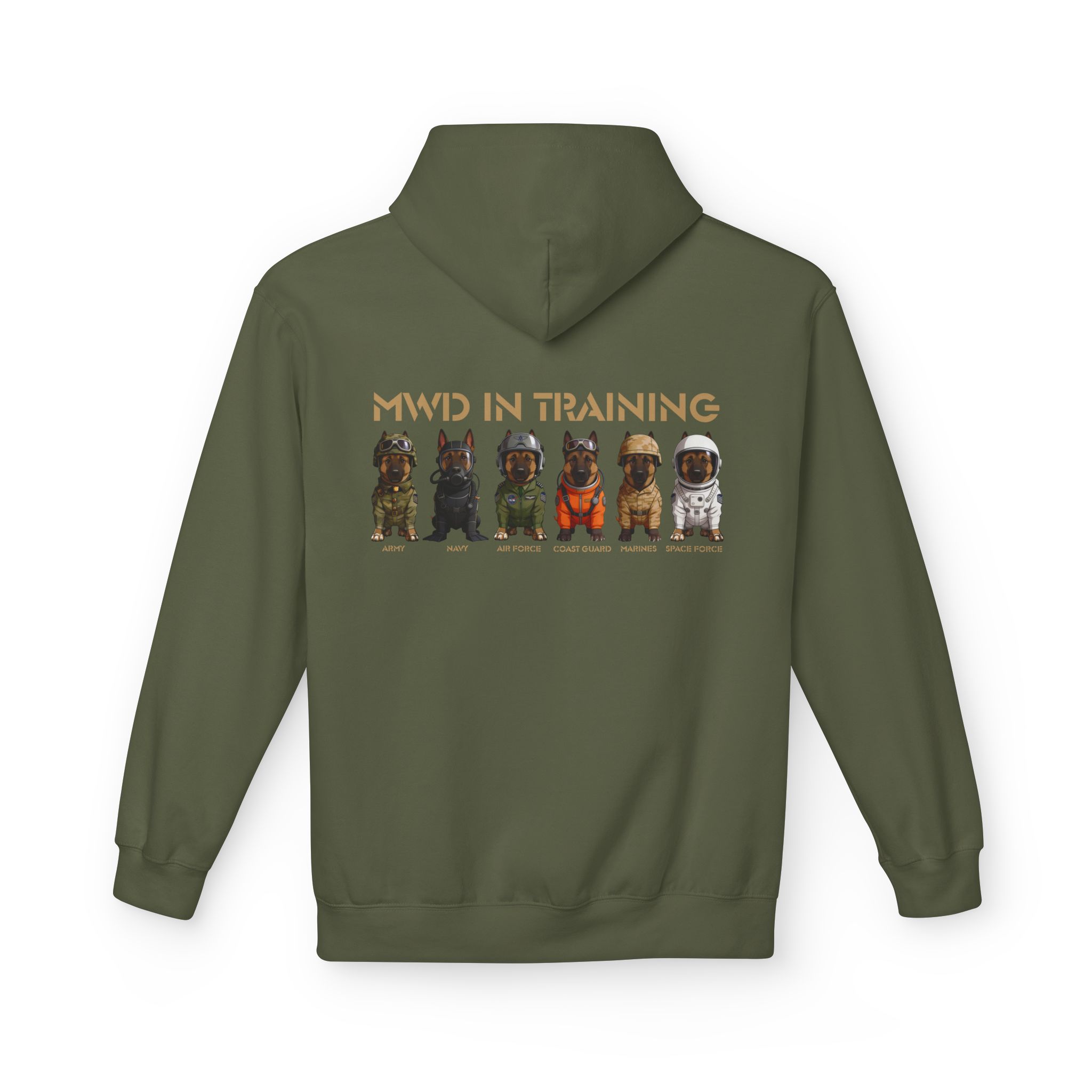 MWD in Training Hoodie — Military Working Dog Puppy Squad Sweatshirt