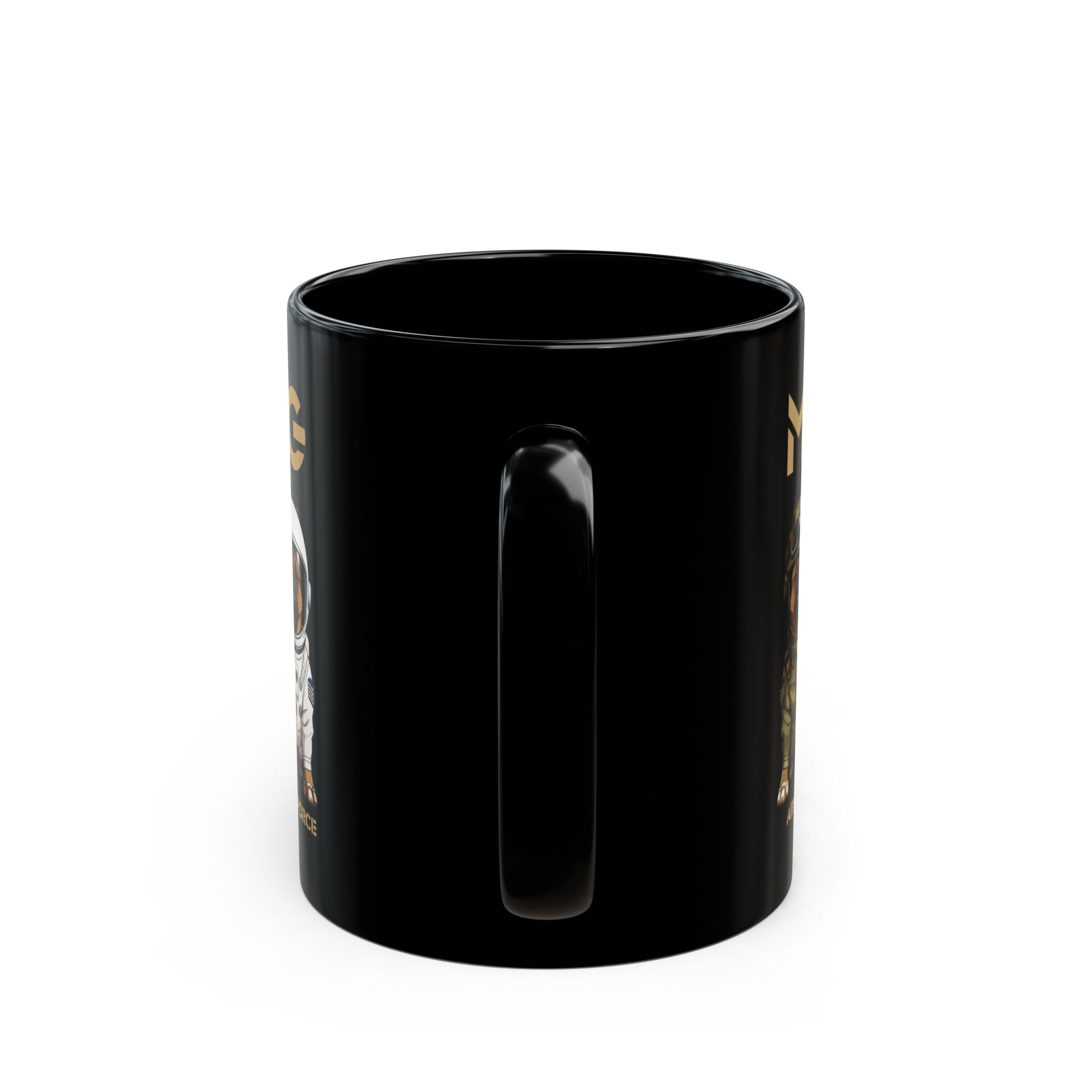 K9s In Training Mug — Military & Space Force Dog Crew 11oz/15oz Black Coffee Cup - Image 4