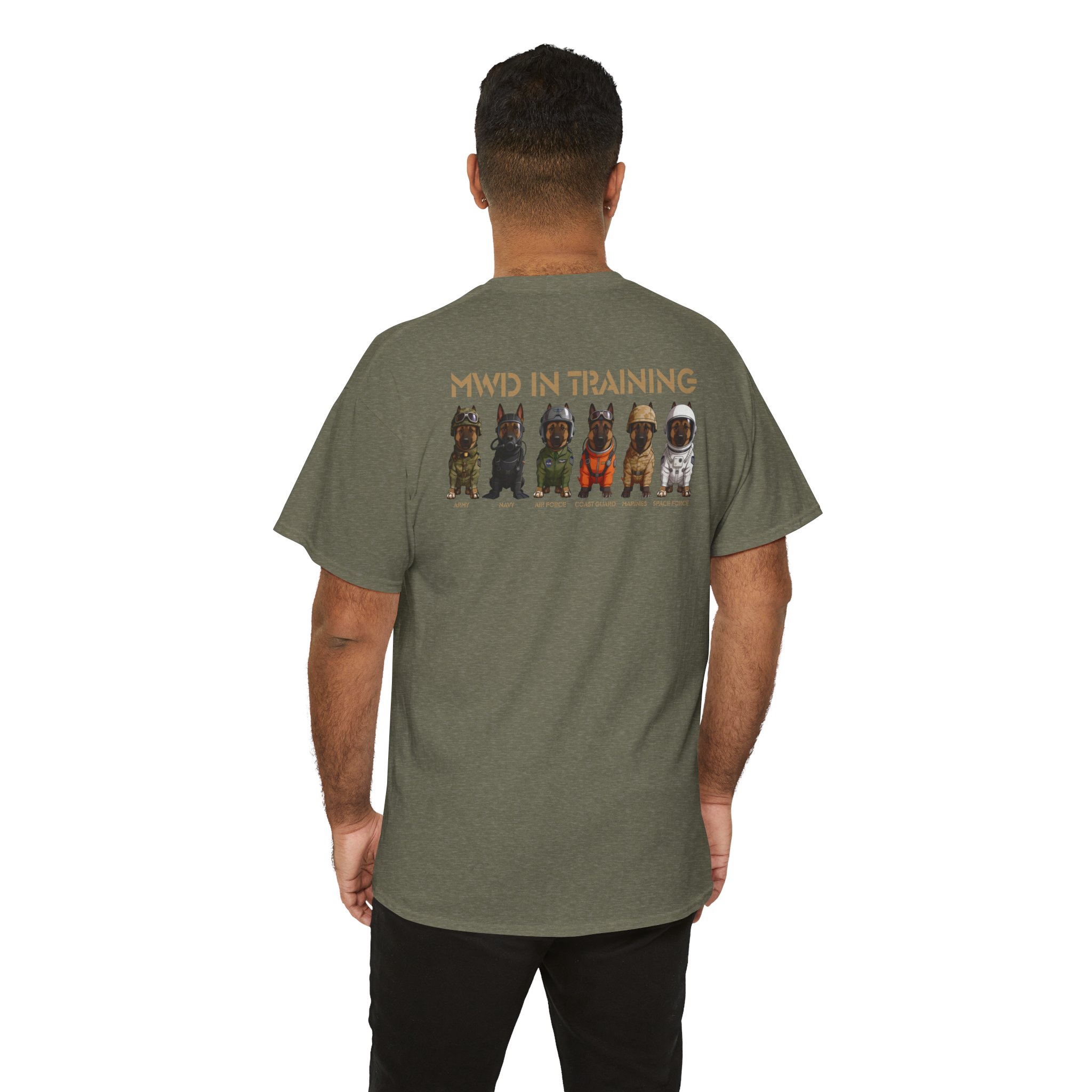 MWD In Training Tee — Military Working Dog Puppy Lineup T‑Shirt - Image 32