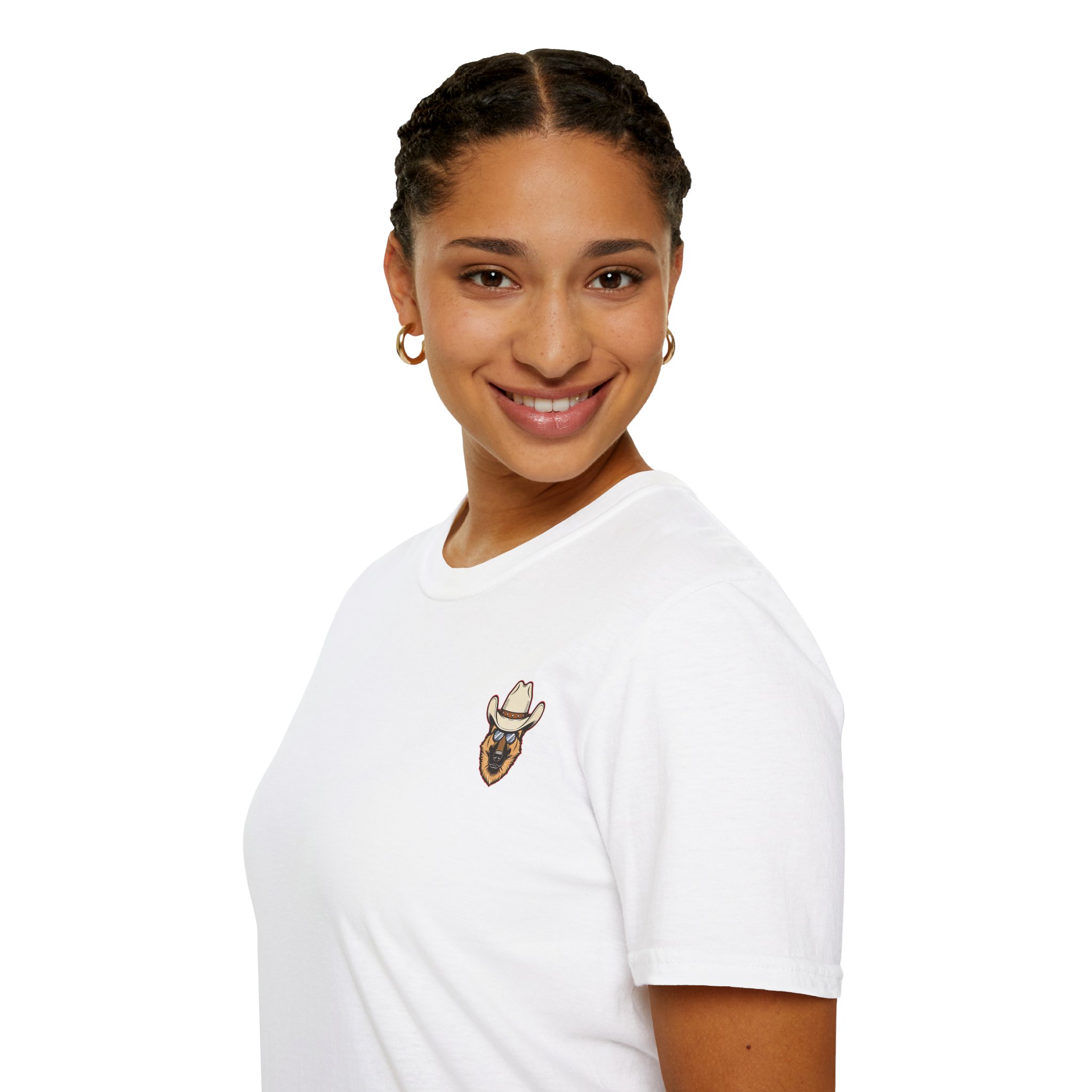 Sheriff Lawdogs T-Shirt — Cowboy Bear Badge Graphic Tee - Image 7
