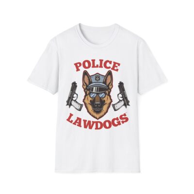 Police Lawdogs T-Shirt – K9 Handler German Shepherd Badge Tee