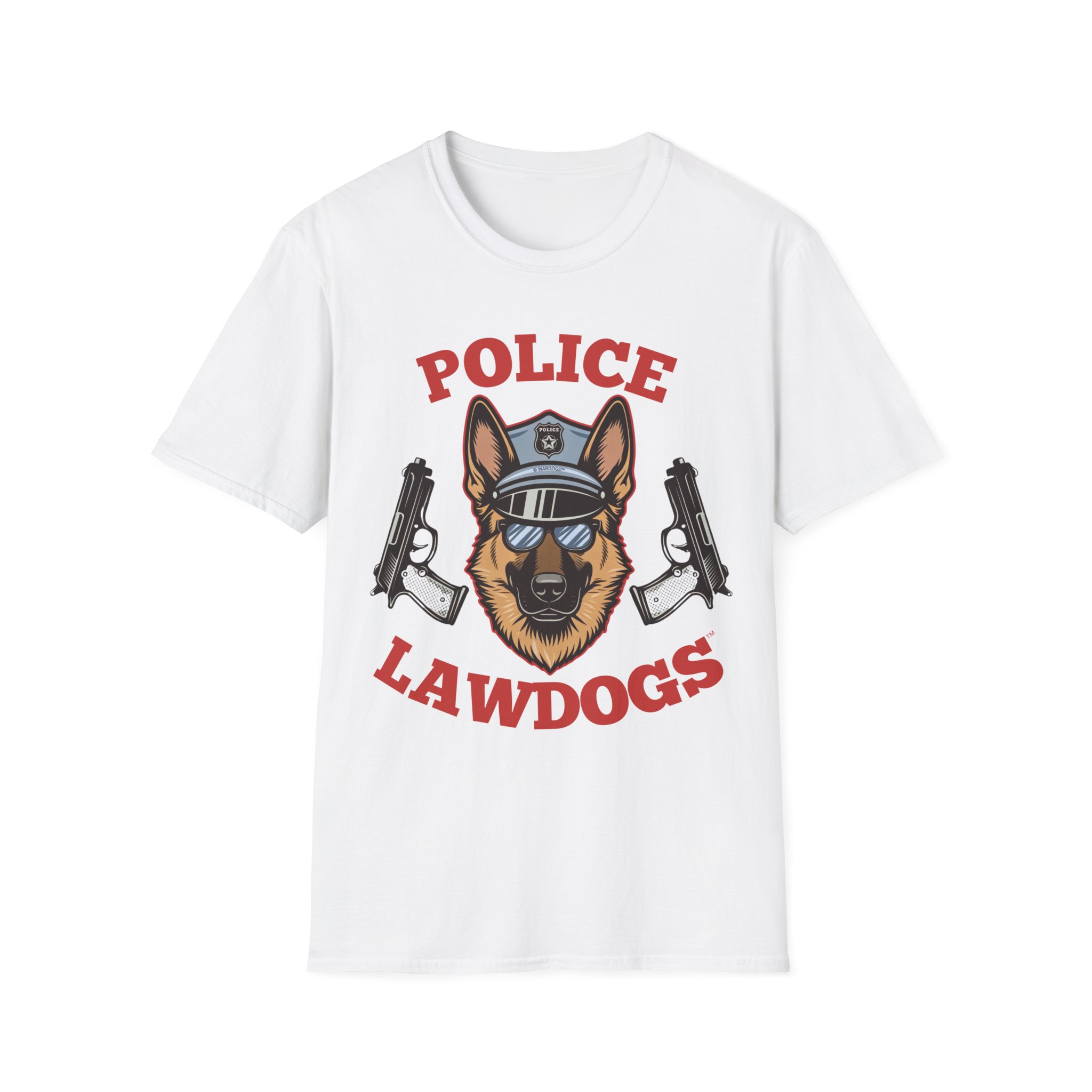Police Lawdogs T-Shirt – K9 Handler German Shepherd Badge Tee