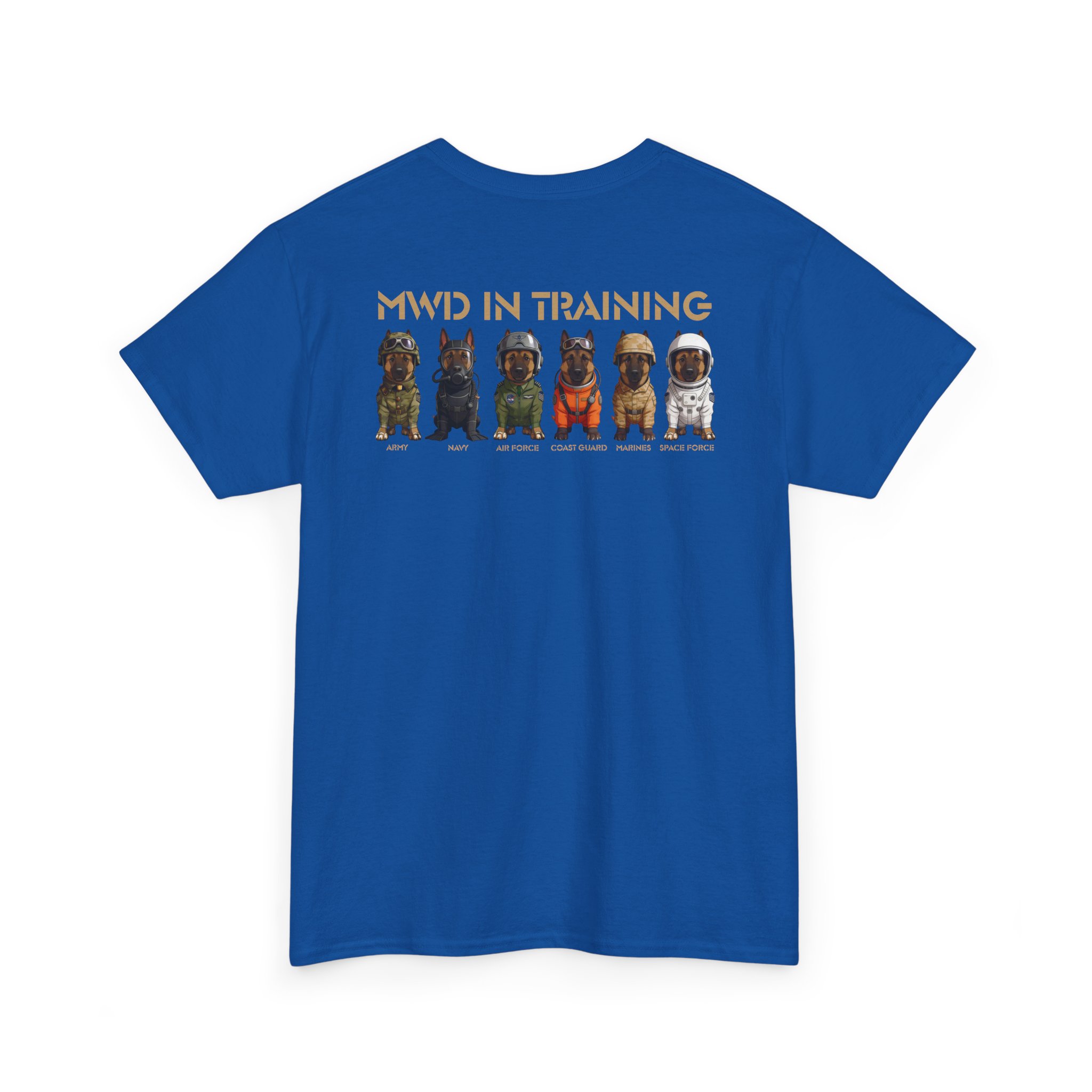 MWD In Training Tee — Military Working Dog Puppy Lineup T‑Shirt - Image 22