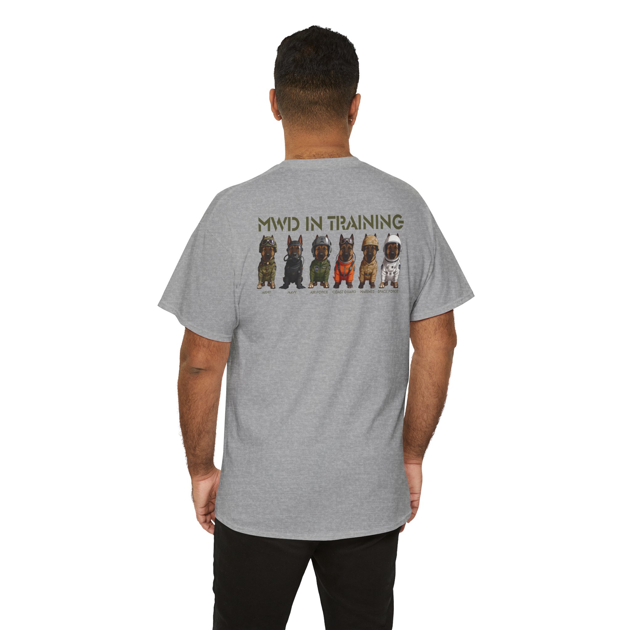 MWD In Training Tee — Military Working Dog Puppy Lineup T‑Shirt - Image 16