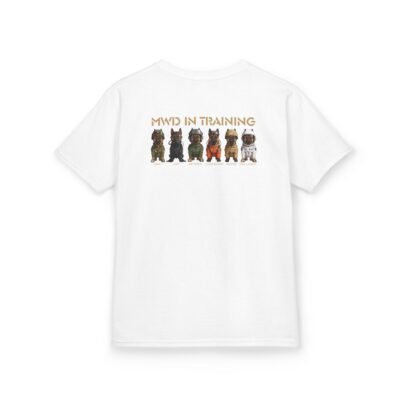 Kids Tee — ‘MWD In Training’ Cute Puppy Lineup Shirt