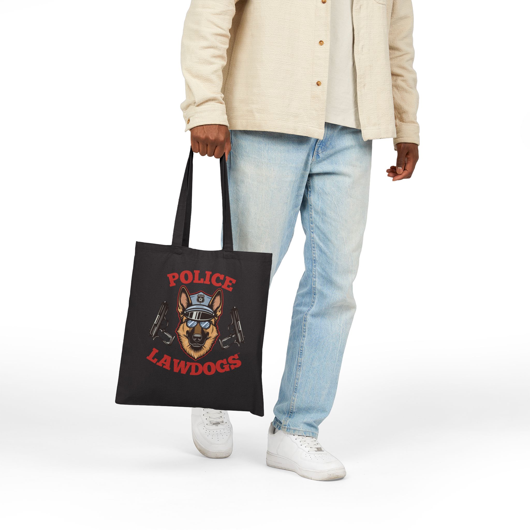 Police Lawdogs Tote Bag — K9 Officer Canvas Tote - Image 5