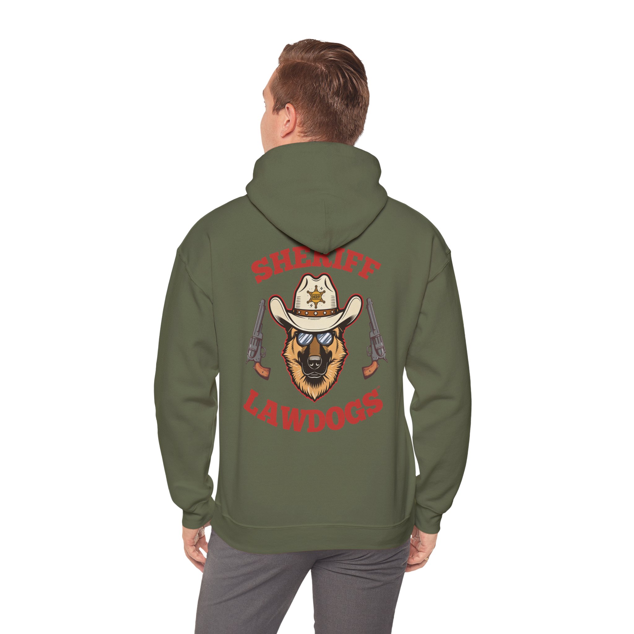Sheriff Lawdogs Hoodie — Western German Shepherd Sheriff Pullover - Image 10