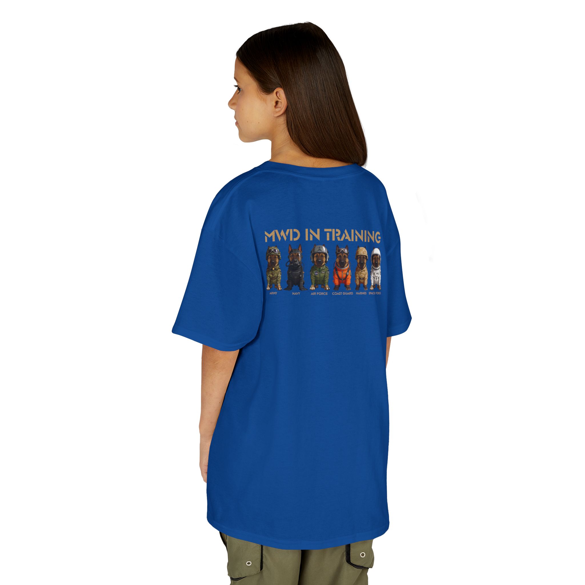 Kids Tee — 'MWD In Training' Cute Puppy Lineup Shirt - Image 8
