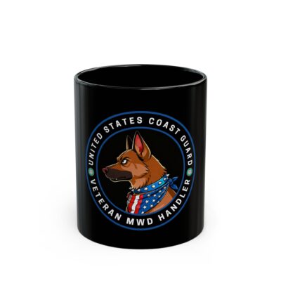 Veteran MWD Handler Mug — U.S. Coast Guard K9 Tribute (Black 11oz/15oz)