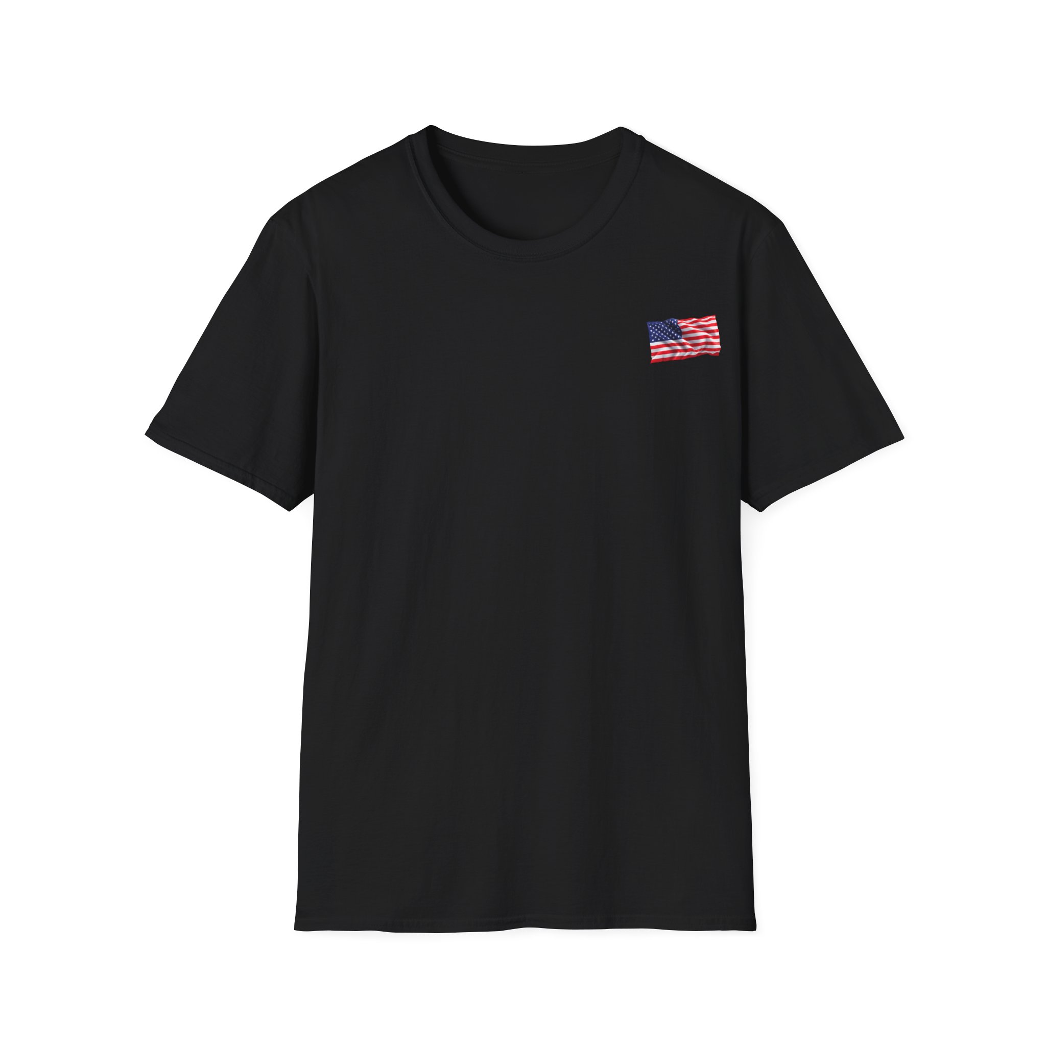 Veteran Space Force T-Shirt — "Land of the Free...Because of the Brave" USA Flag - Image 5