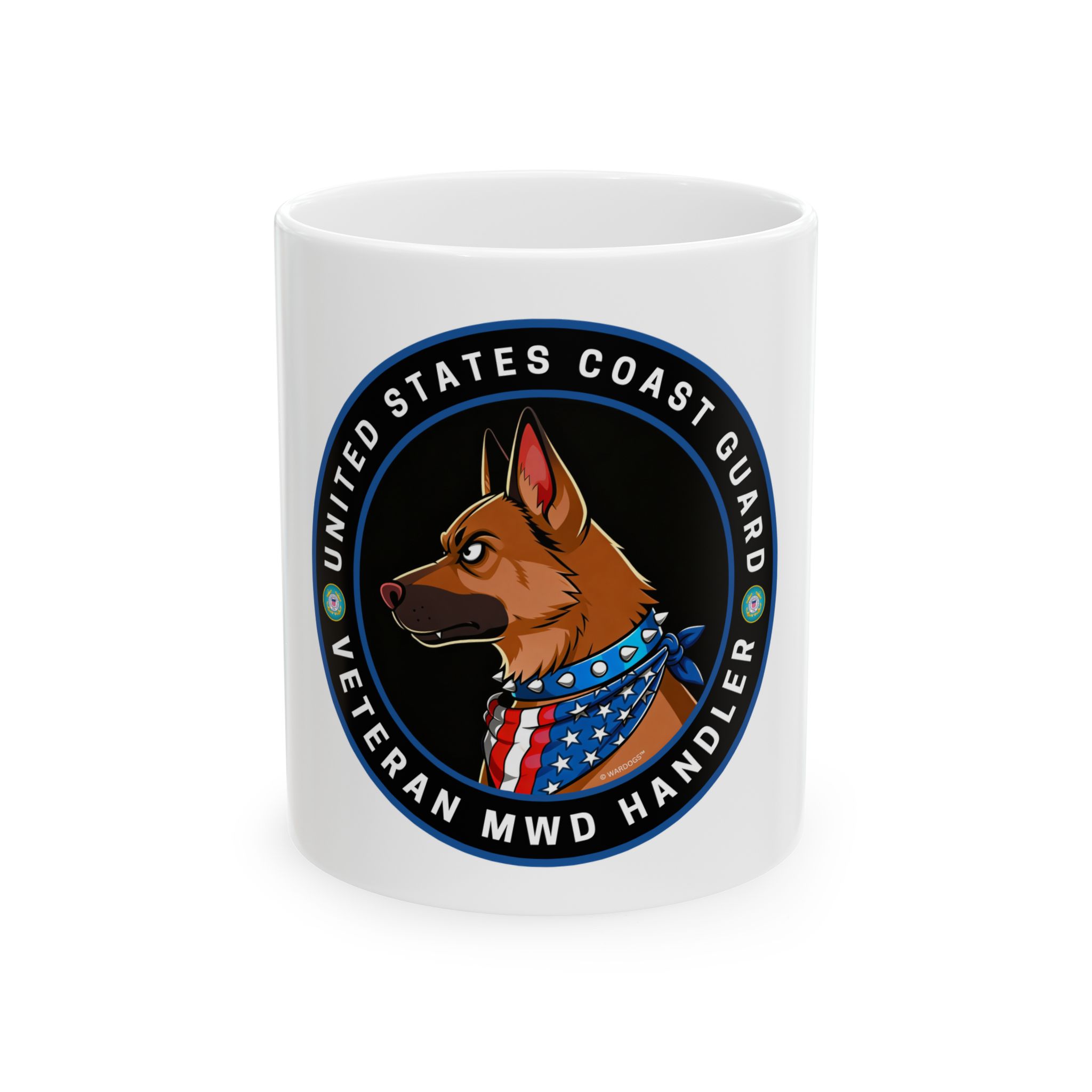 Veteran MWD Handler Ceramic Mug — United States Coast Guard K9 Tribute (11oz/15oz)