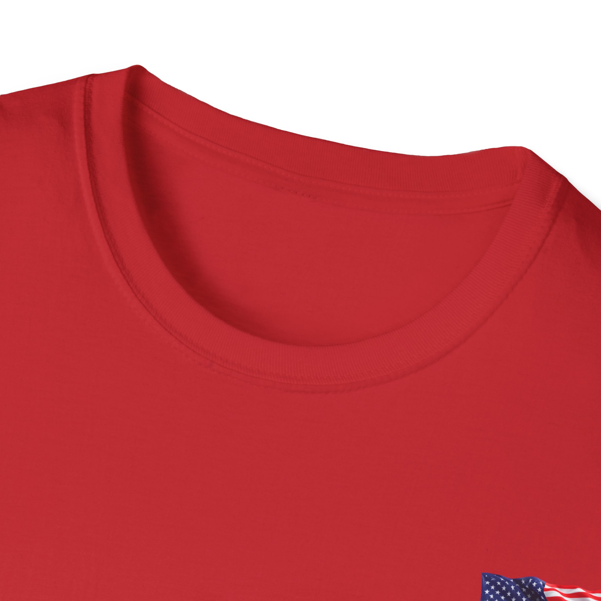 Veteran Space Force T-Shirt — "Land of the Free...Because of the Brave" USA Flag - Image 3