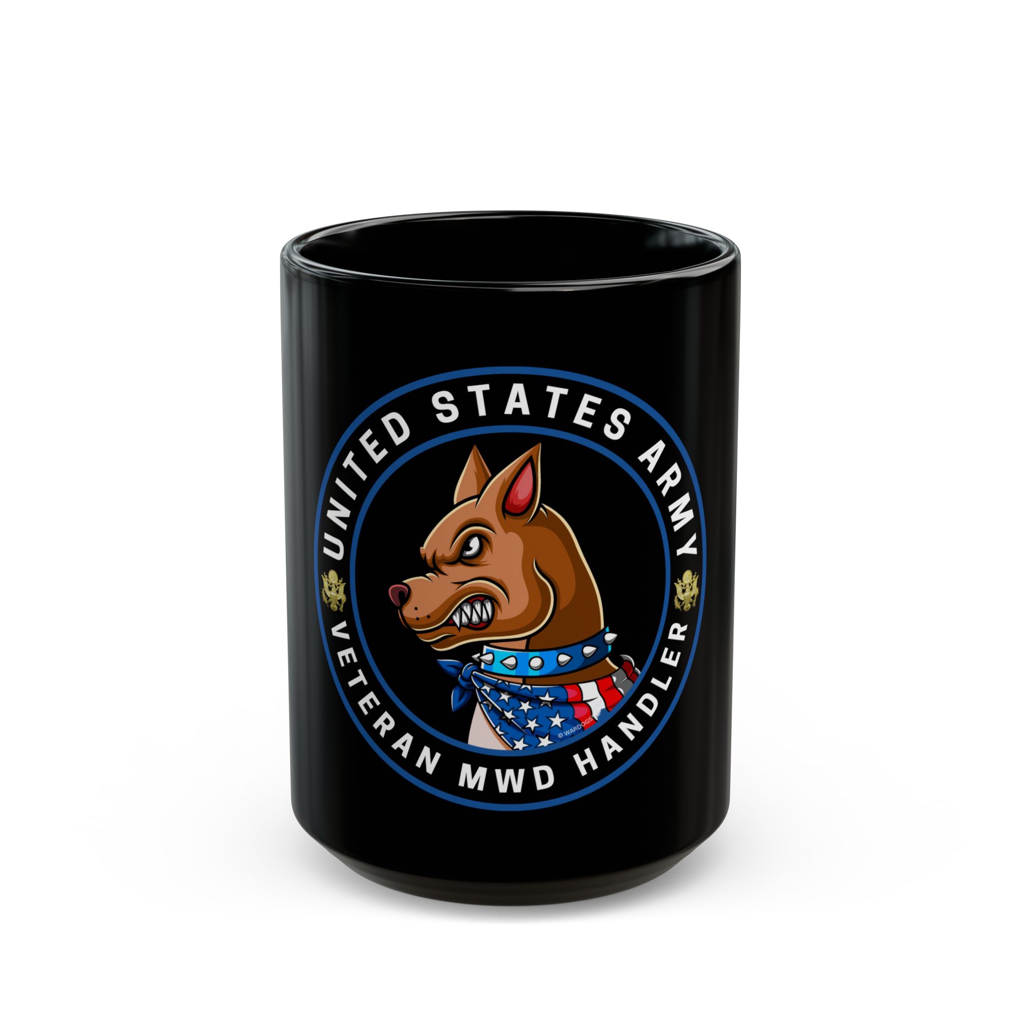 MWD Handler Mug — United States Army K9 Tribute (Black 11oz/15oz) - Image 2