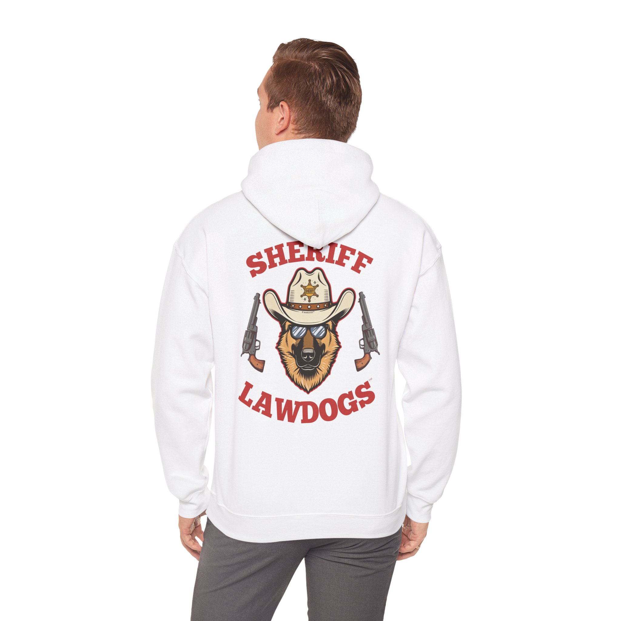 Sheriff Lawdogs Hoodie — Western German Shepherd Sheriff Pullover - Image 2