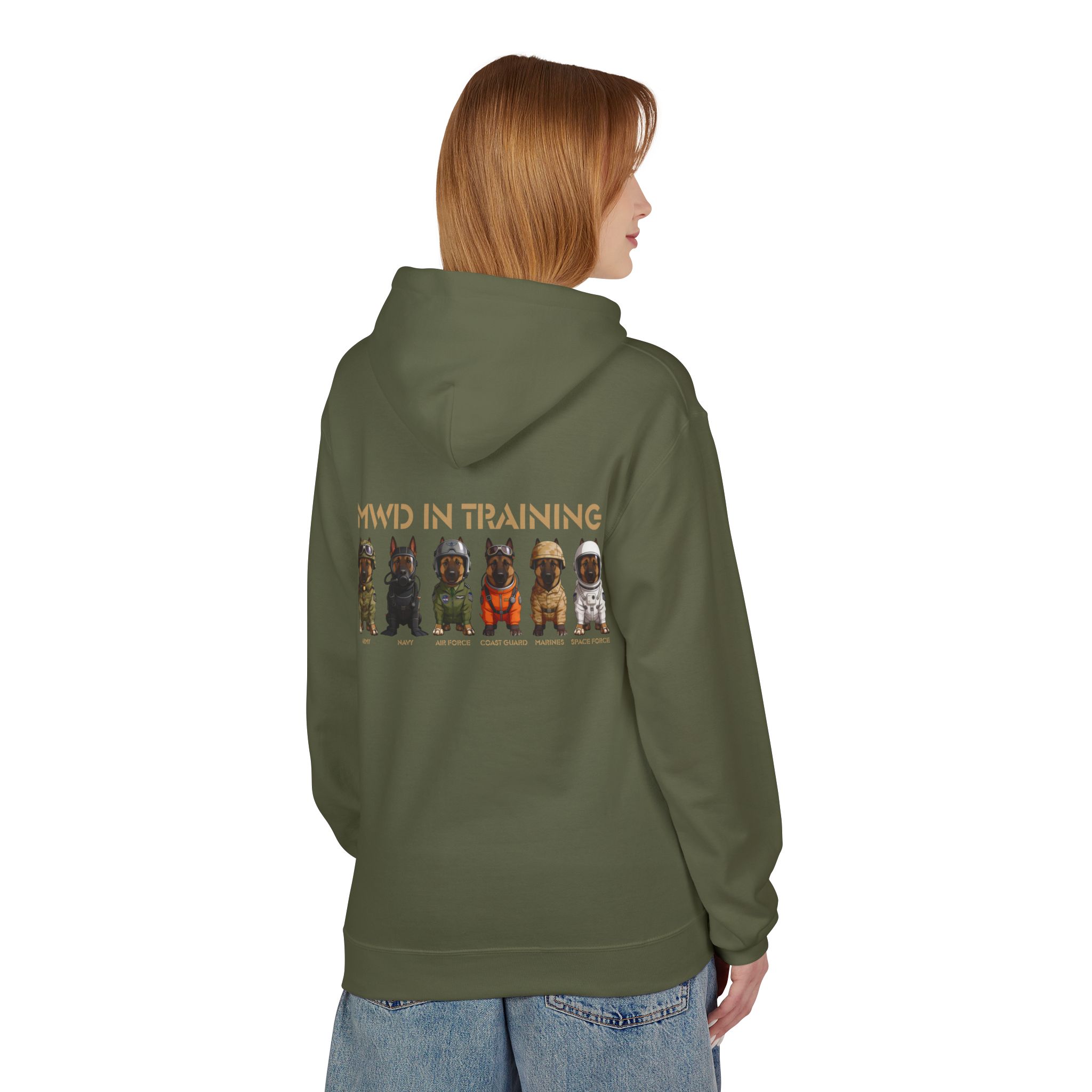 MWD in Training Hoodie — Military Working Dog Puppy Squad Sweatshirt - Image 2