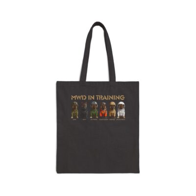 MWD In Training Tote Bag – Military Working Dog Puppy Canvas Tote