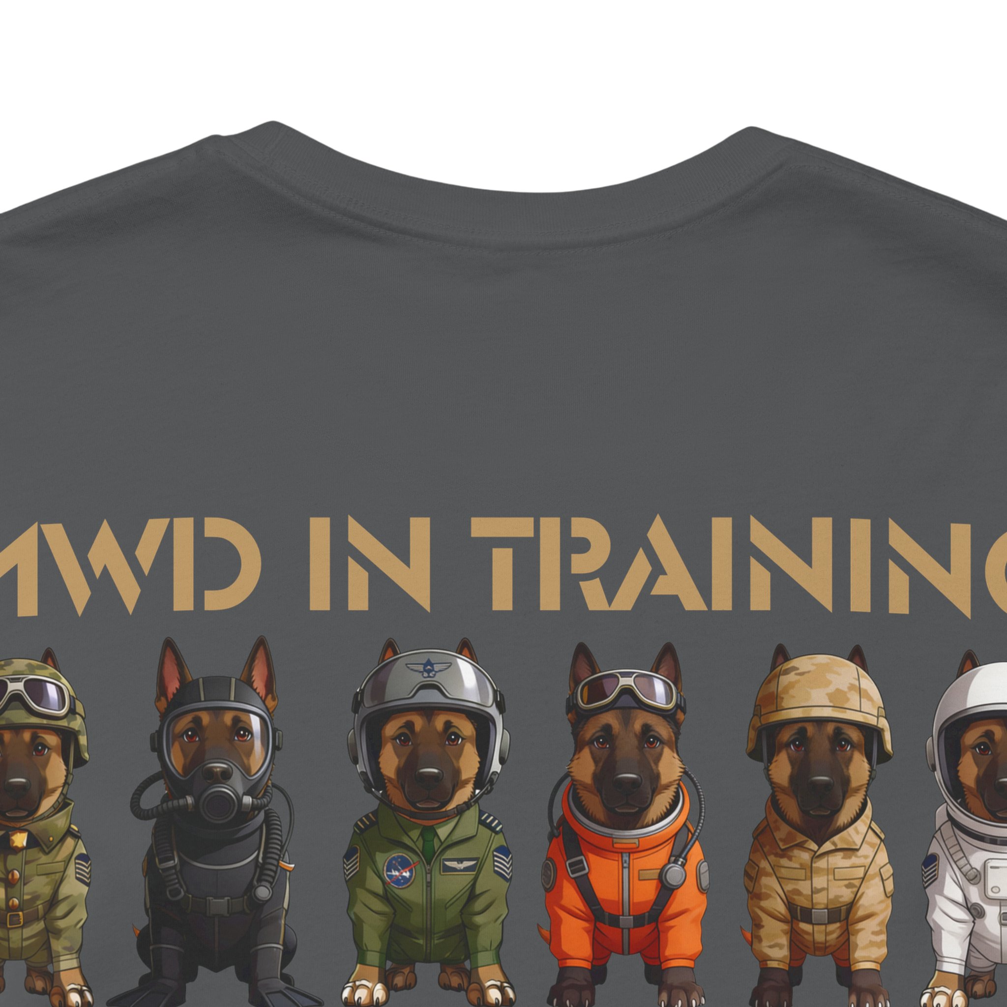 MWD In Training Tee — Military Working Dog Puppies Graphic T‑Shirt