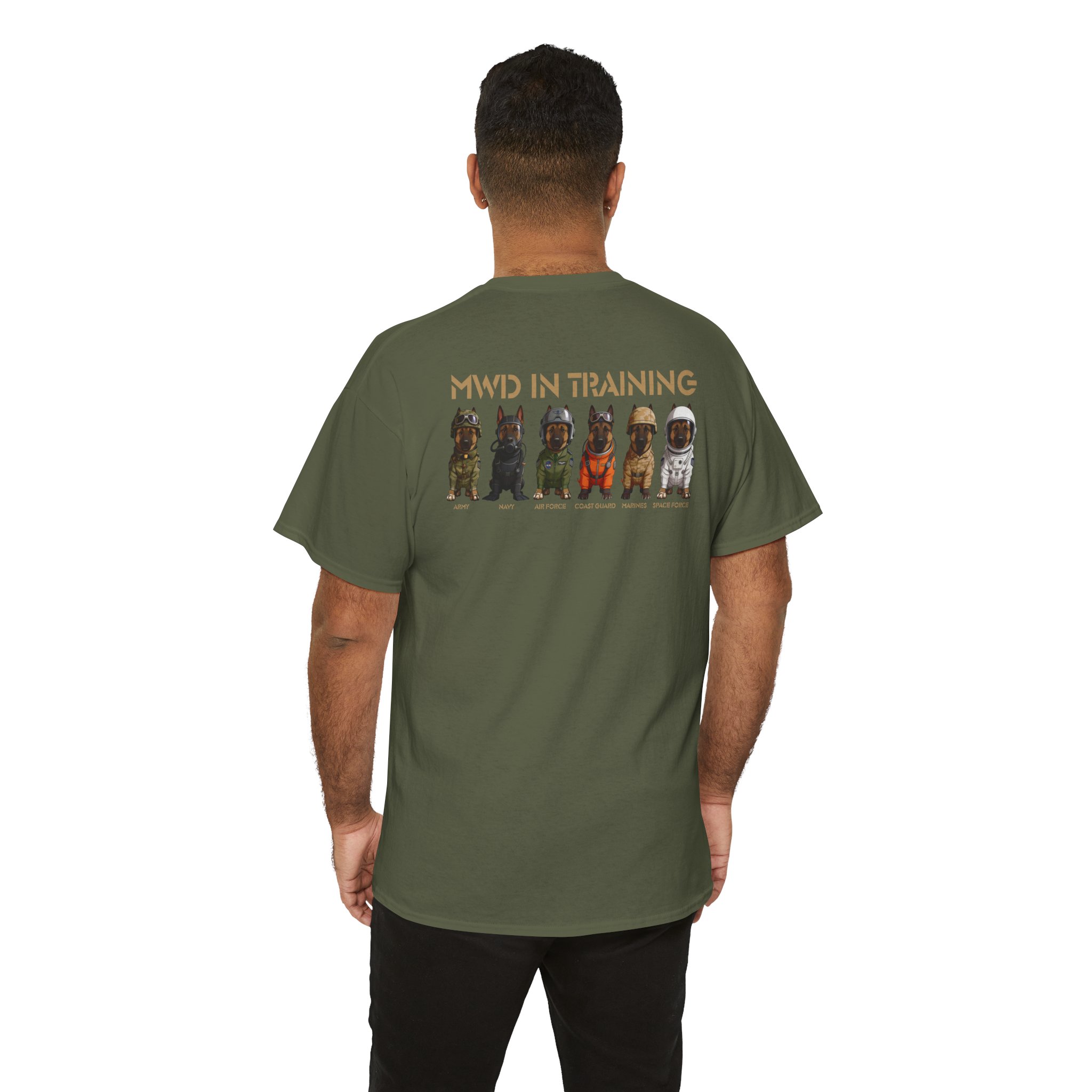 MWD In Training Tee — Military Working Dog Puppy Lineup T‑Shirt - Image 36