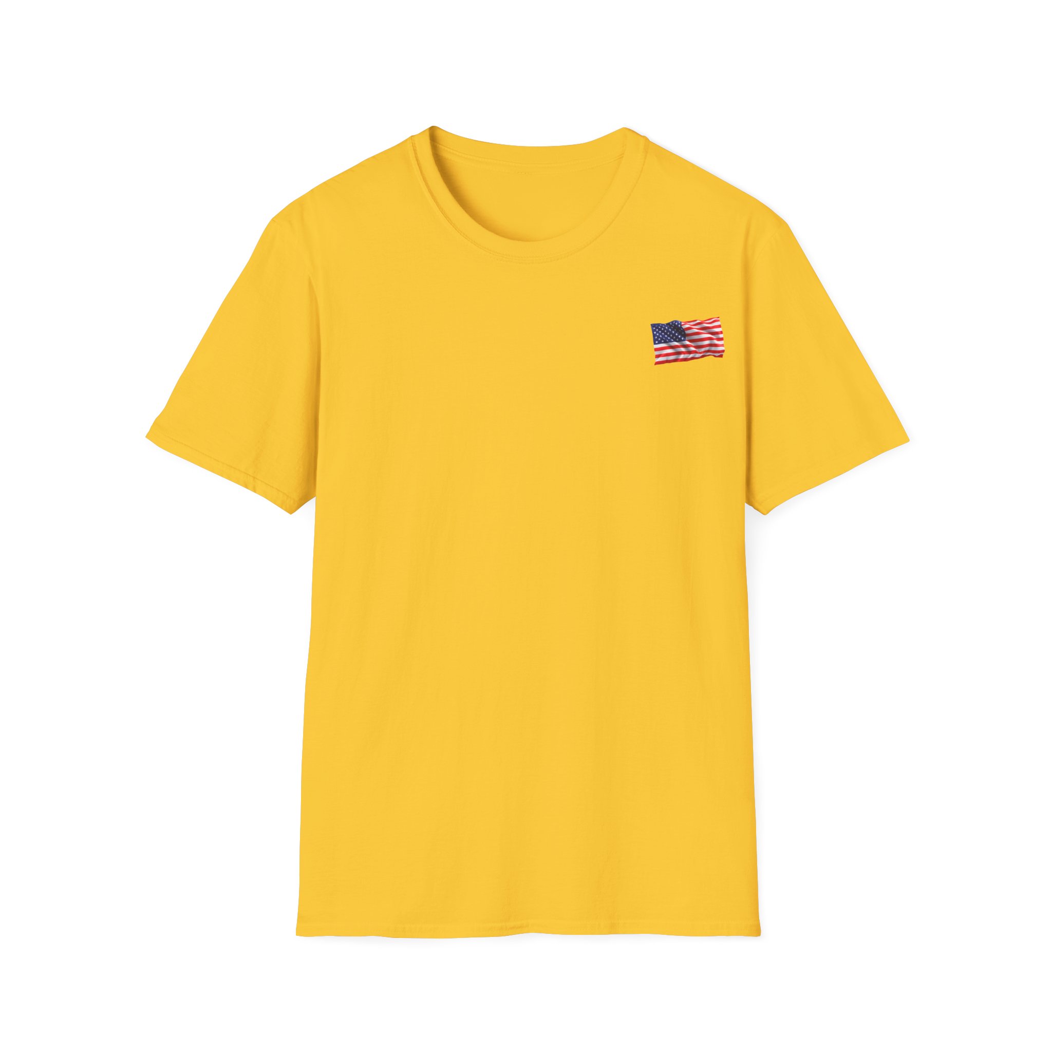 Veteran Space Force T-Shirt — "Land of the Free...Because of the Brave" USA Flag - Image 2