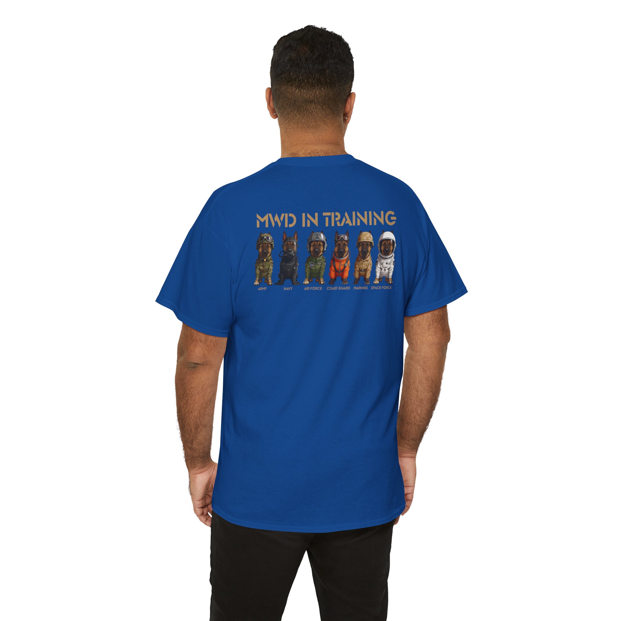 MWD In Training Tee — Military Working Dog Puppy Lineup T‑Shirt - Image 24
