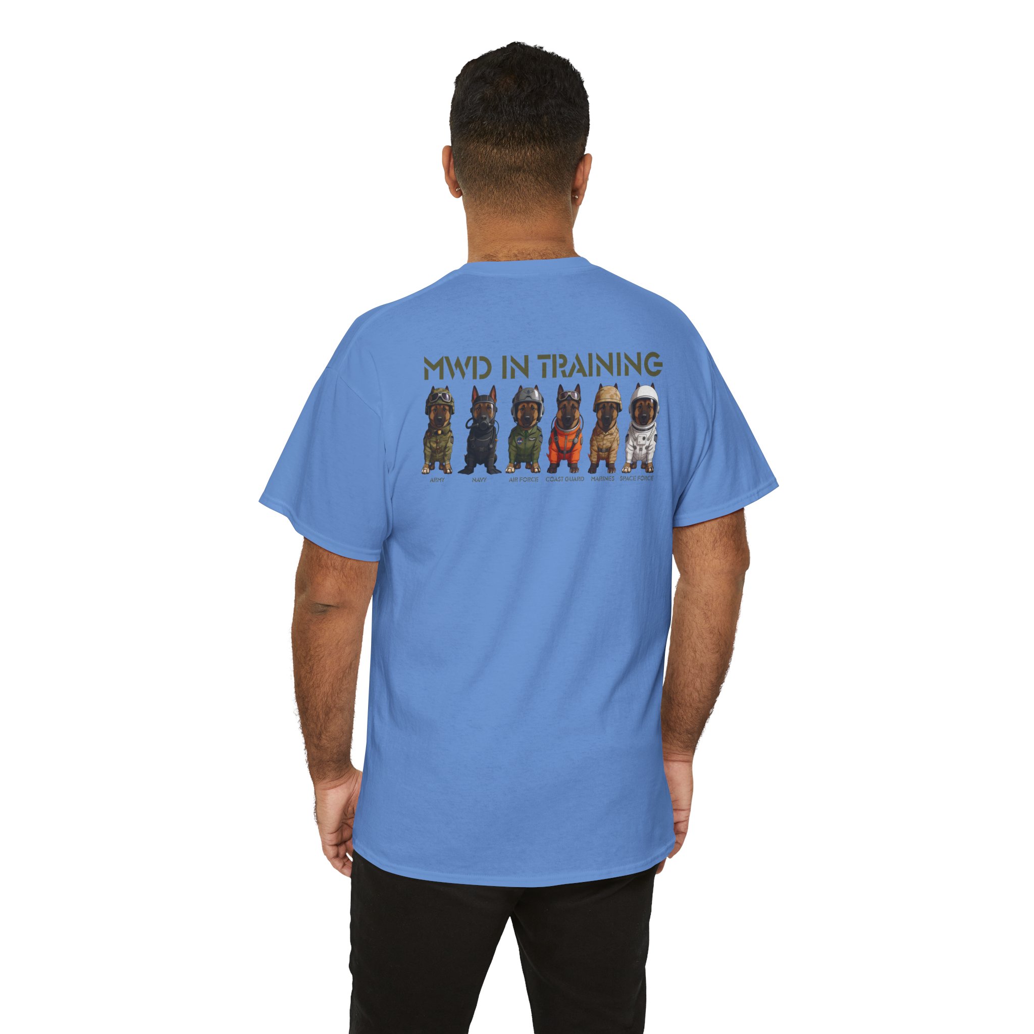 MWD In Training Tee — Military Working Dog Puppy Lineup T‑Shirt - Image 20