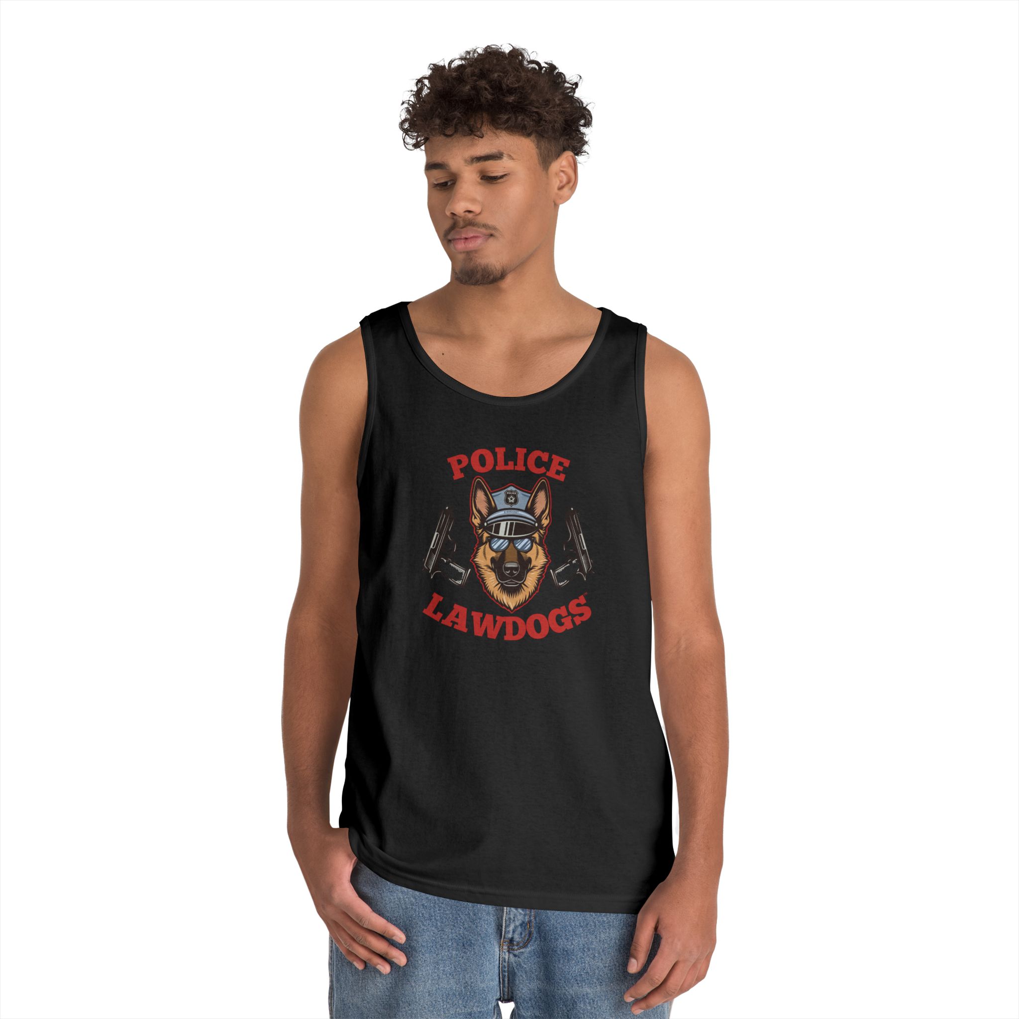 Police Lawdogs Tank Top — K9 Unit Tribute Muscle Tee - Image 8