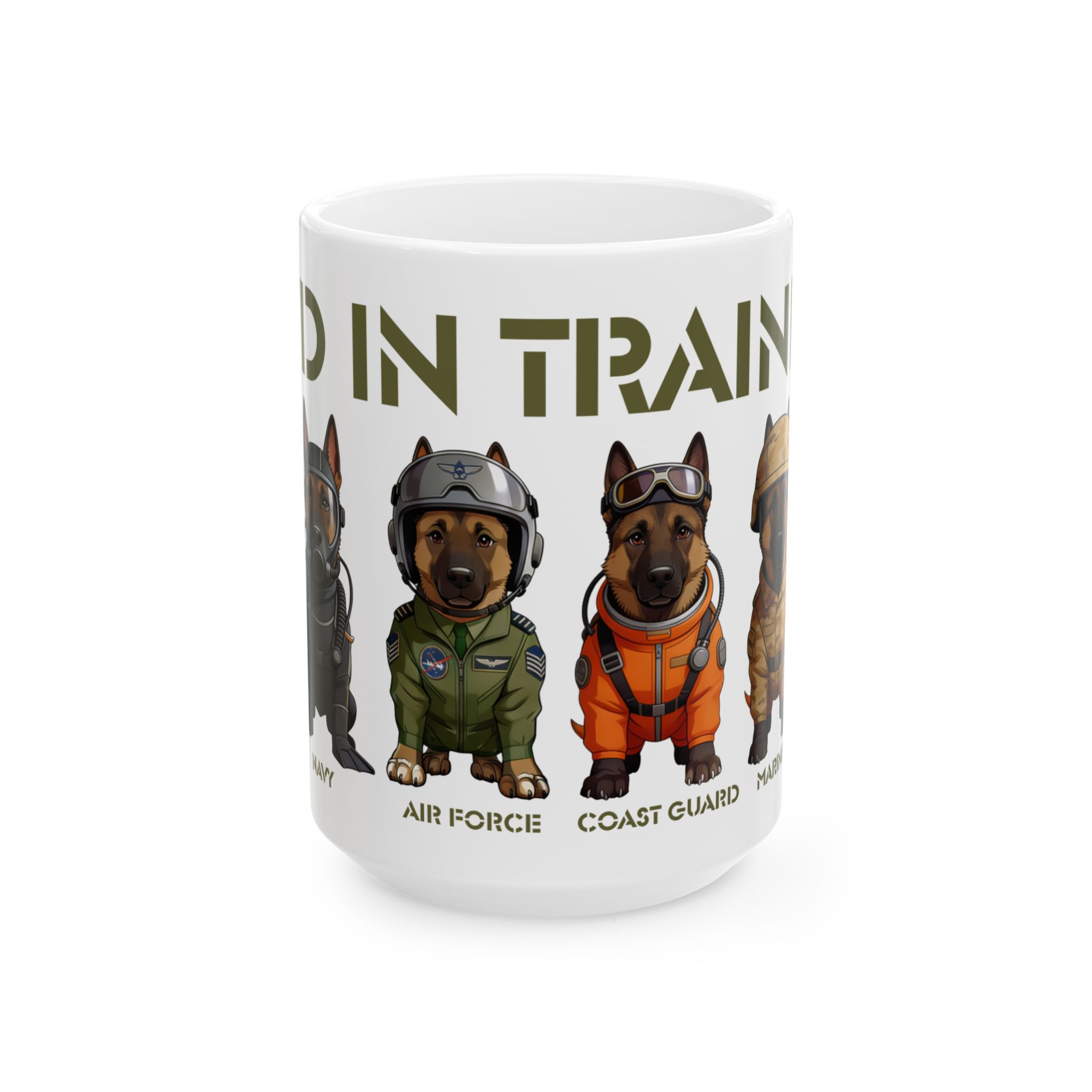 Military Working Dogs Ceramic Mug — K9s in Training Design (11oz & 15oz) - Image 5