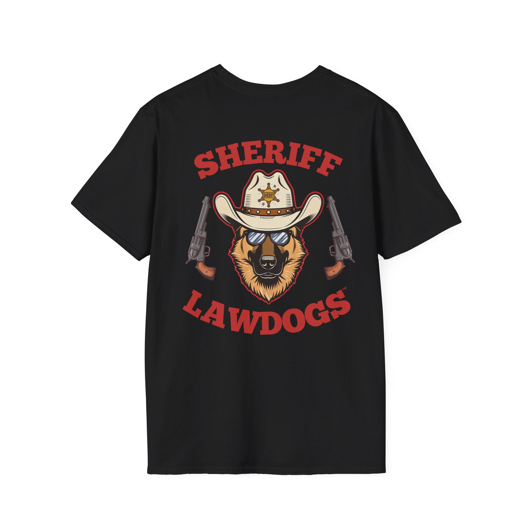Sheriff Lawdogs T-Shirt — Cowboy Bear Badge Graphic Tee - Image 10