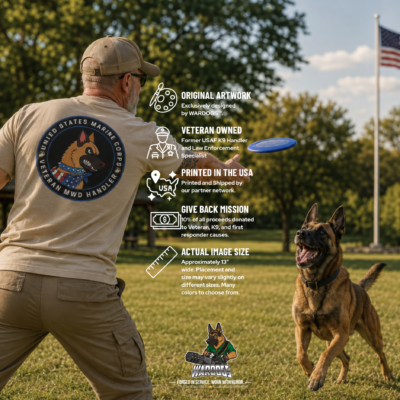 U.S. Marine Corps Veteran MWD Handler T-Shirt