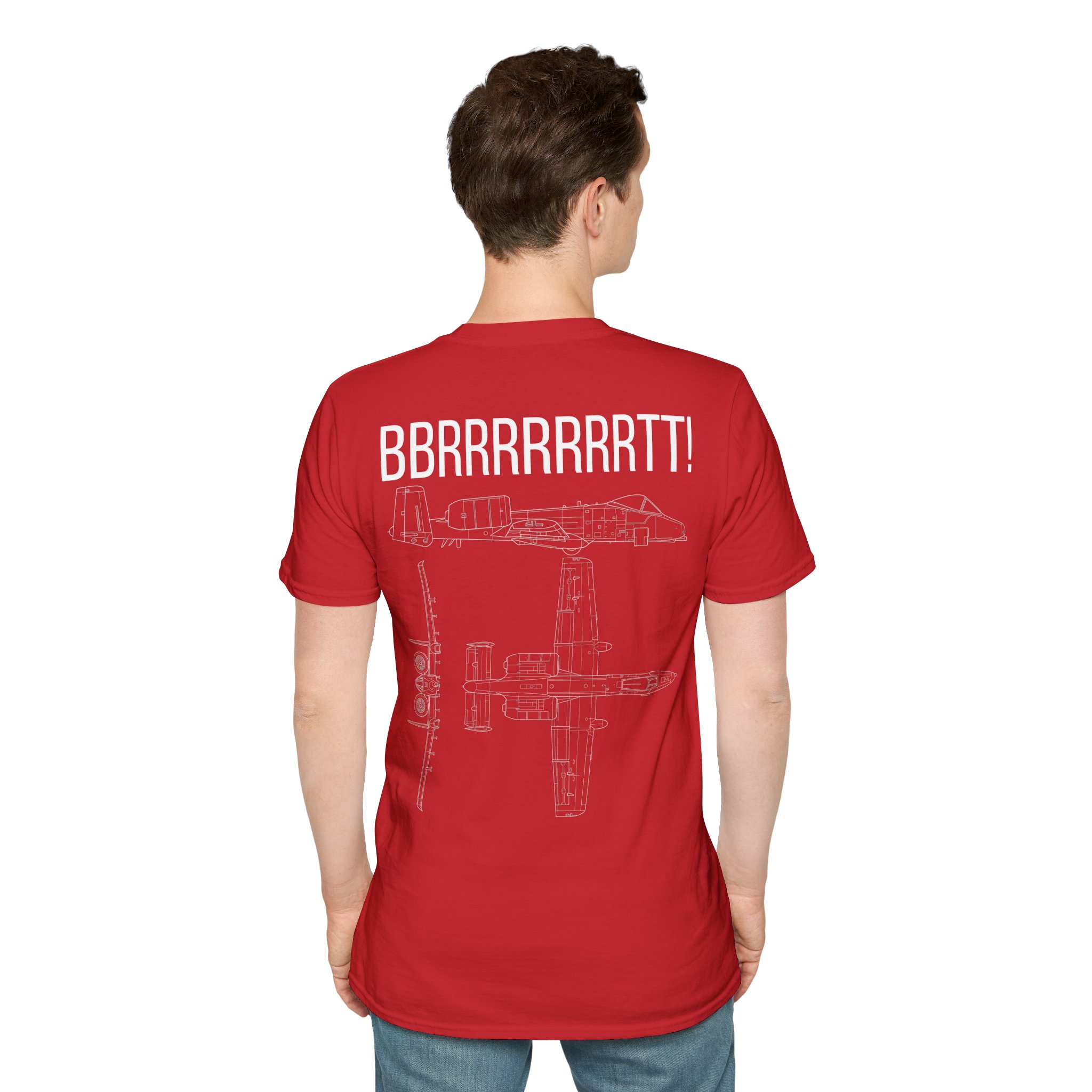 A-10 Warthog T-Shirt — "BBRRRRRRRTT!" Gunfire Sound Military Aircraft Tee - Image 32