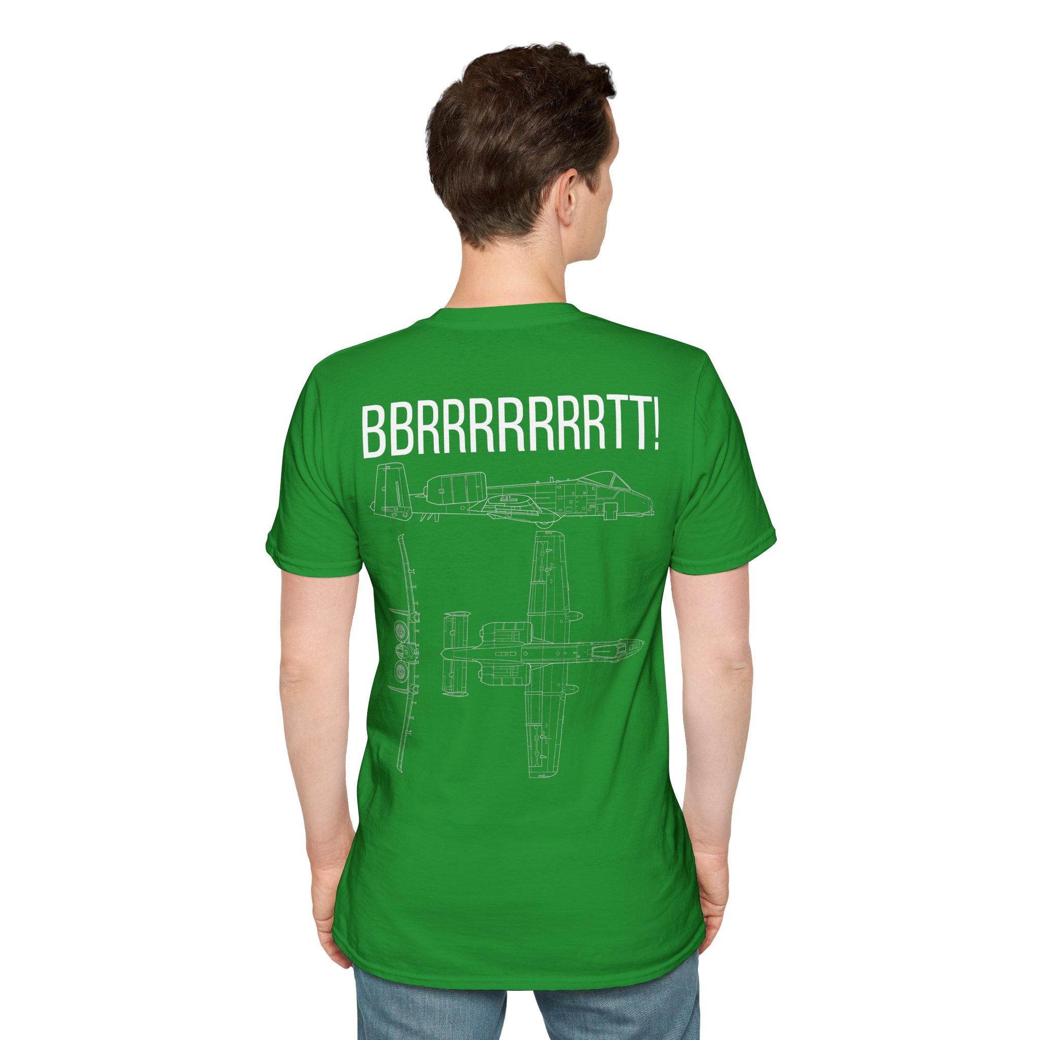 A-10 Warthog T-Shirt — "BBRRRRRRRTT!" Gunfire Sound Military Aircraft Tee - Image 12