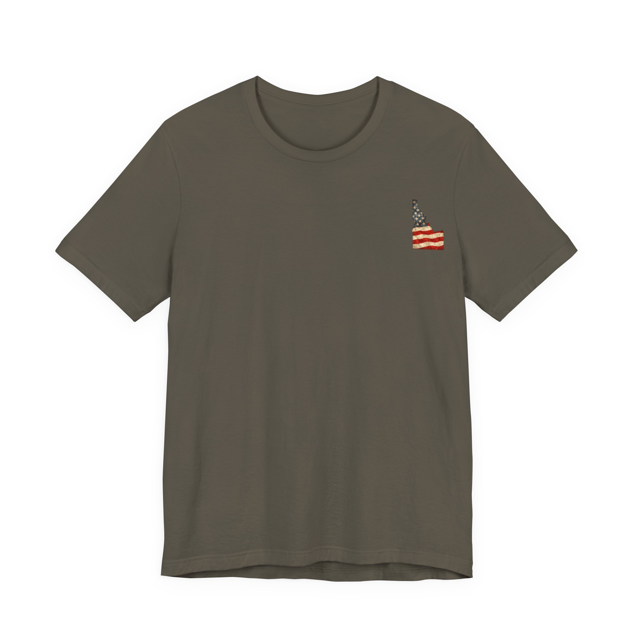Idaho Veteran T-Shirt — American Flag Map Military Tribute Tee - Image 21