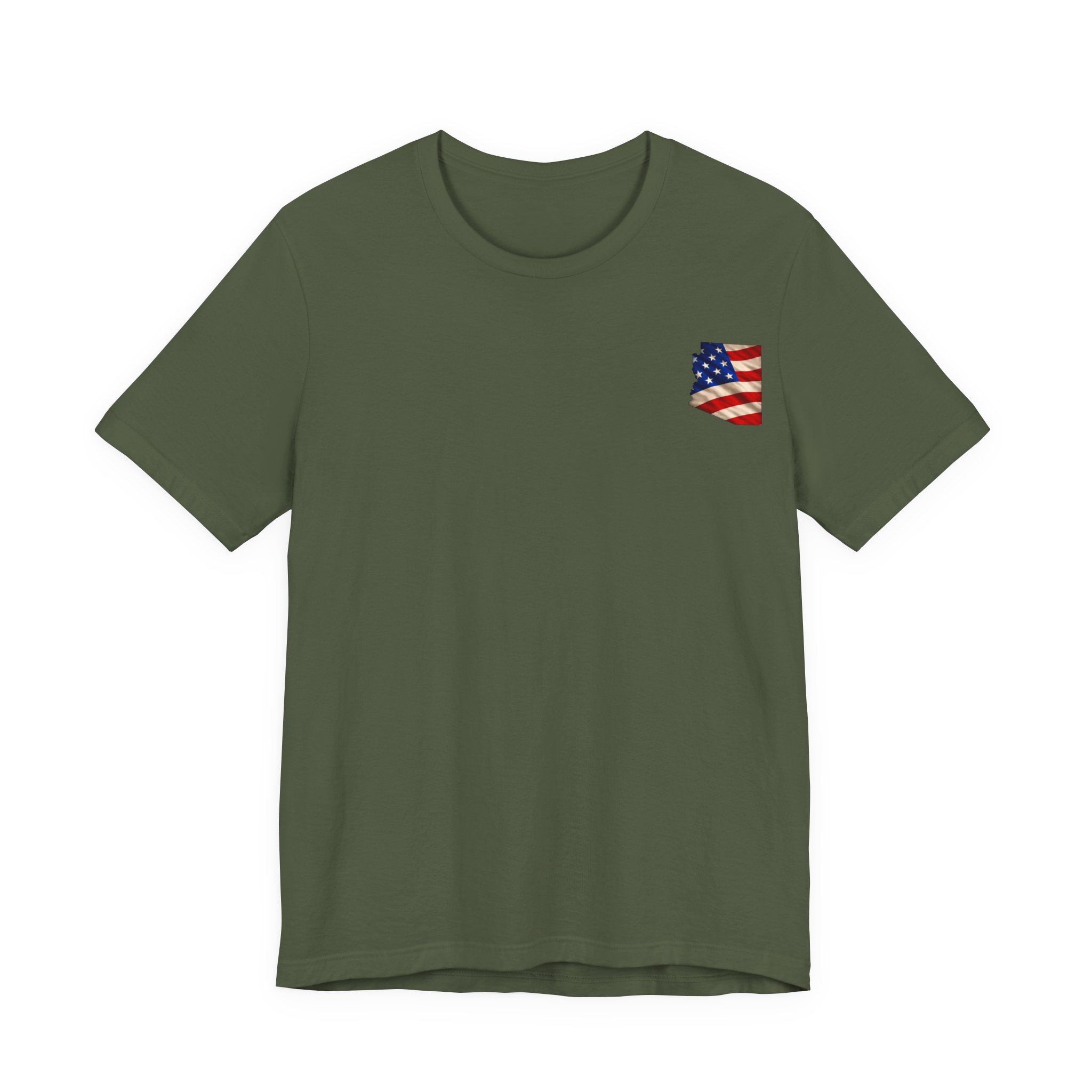 Arizona Veteran T-Shirt — American Flag Map Military Tribute Tee - Image 31