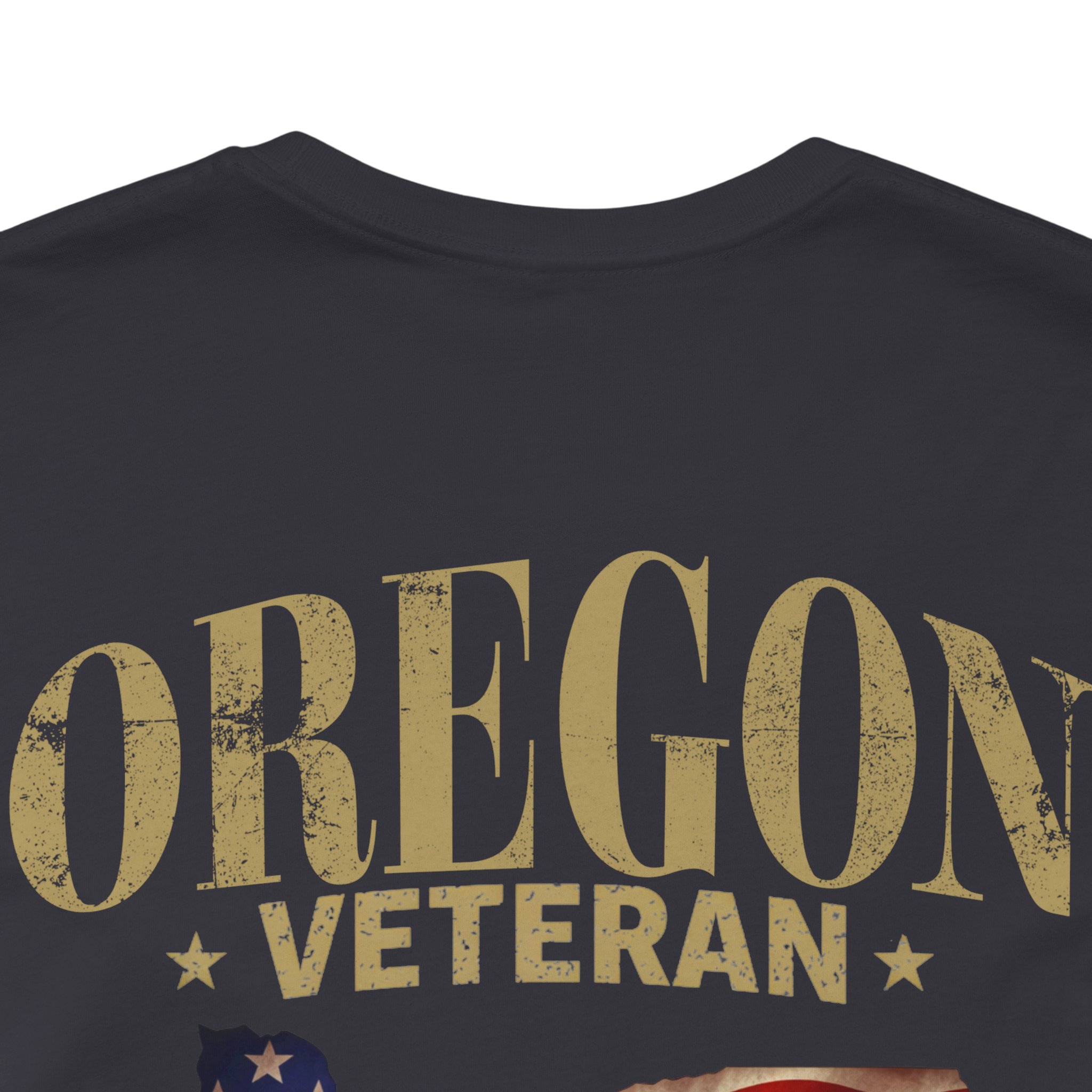 Oregon Veteran T-Shirt — American Flag Map Military Tribute Tee - Image 28